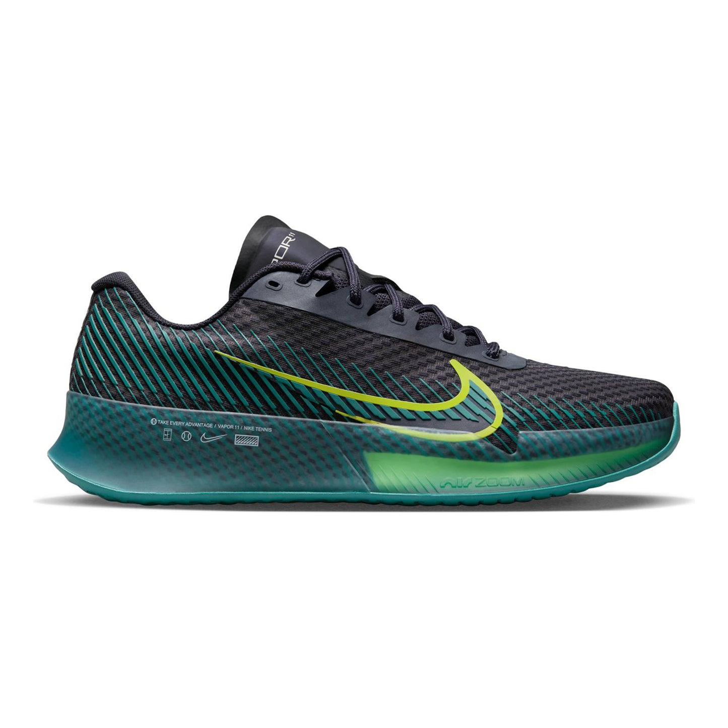 Nike Air Zoom Vapor 11 Allcourt schoen Heren - zwart, petrolblauw