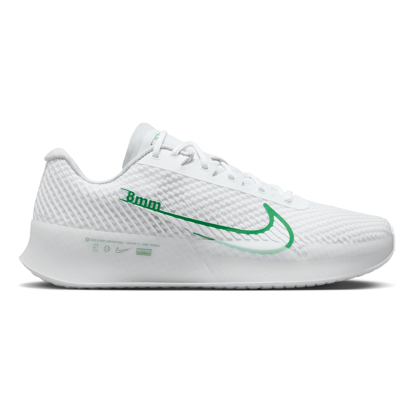 Nike Air Zoom Vapor 11 Allcourt schoen Heren - wit, groen