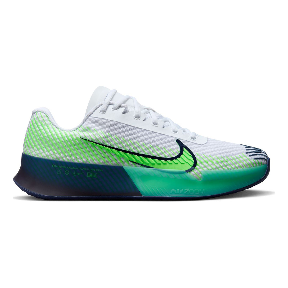 Nike Air Zoom Vapor 11 Allcourt schoen Heren - wit, donkerblauw