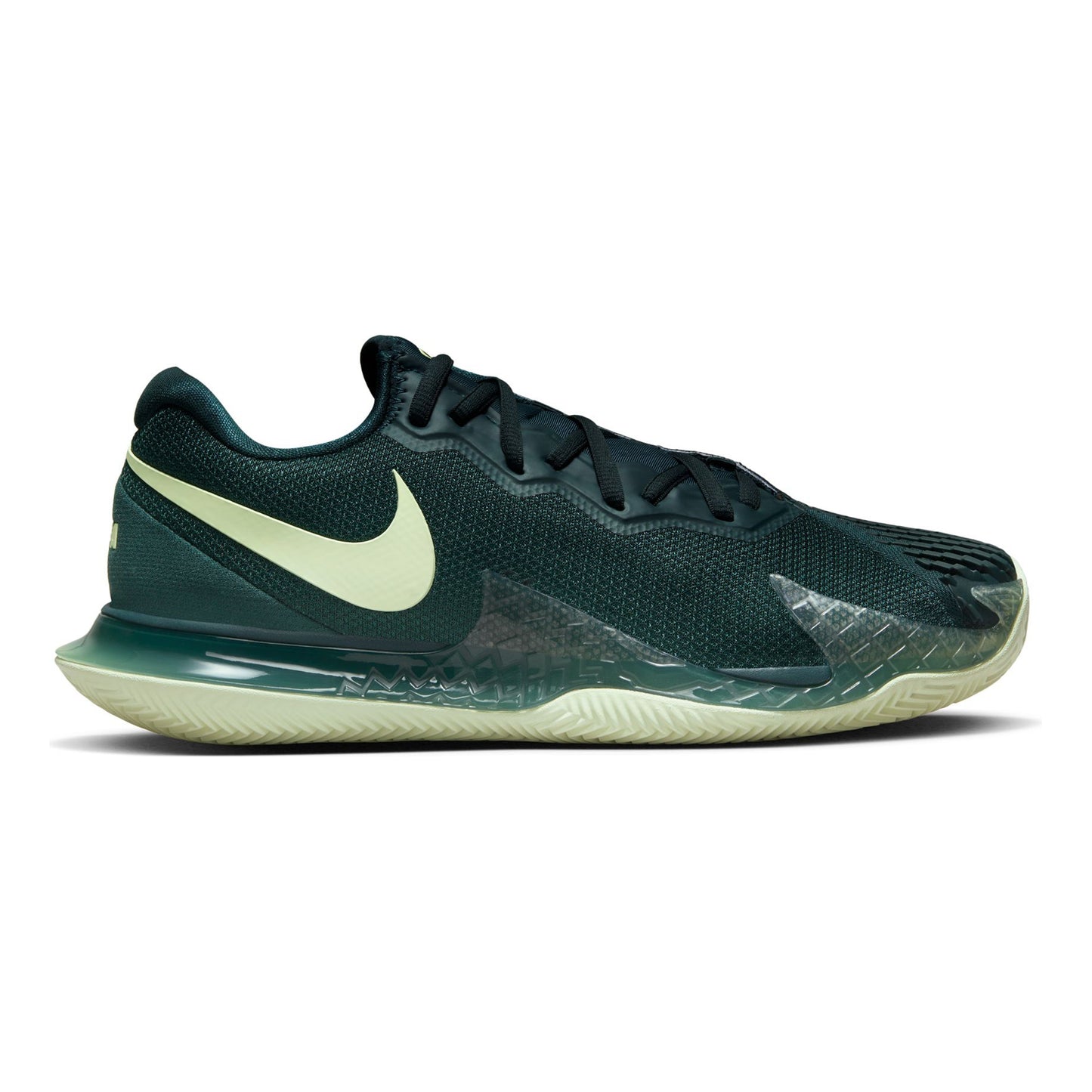Nike Court Air Zoom Vapor Cage 4 Rafa Gravelschoen Heren - donkergroen, limoen
