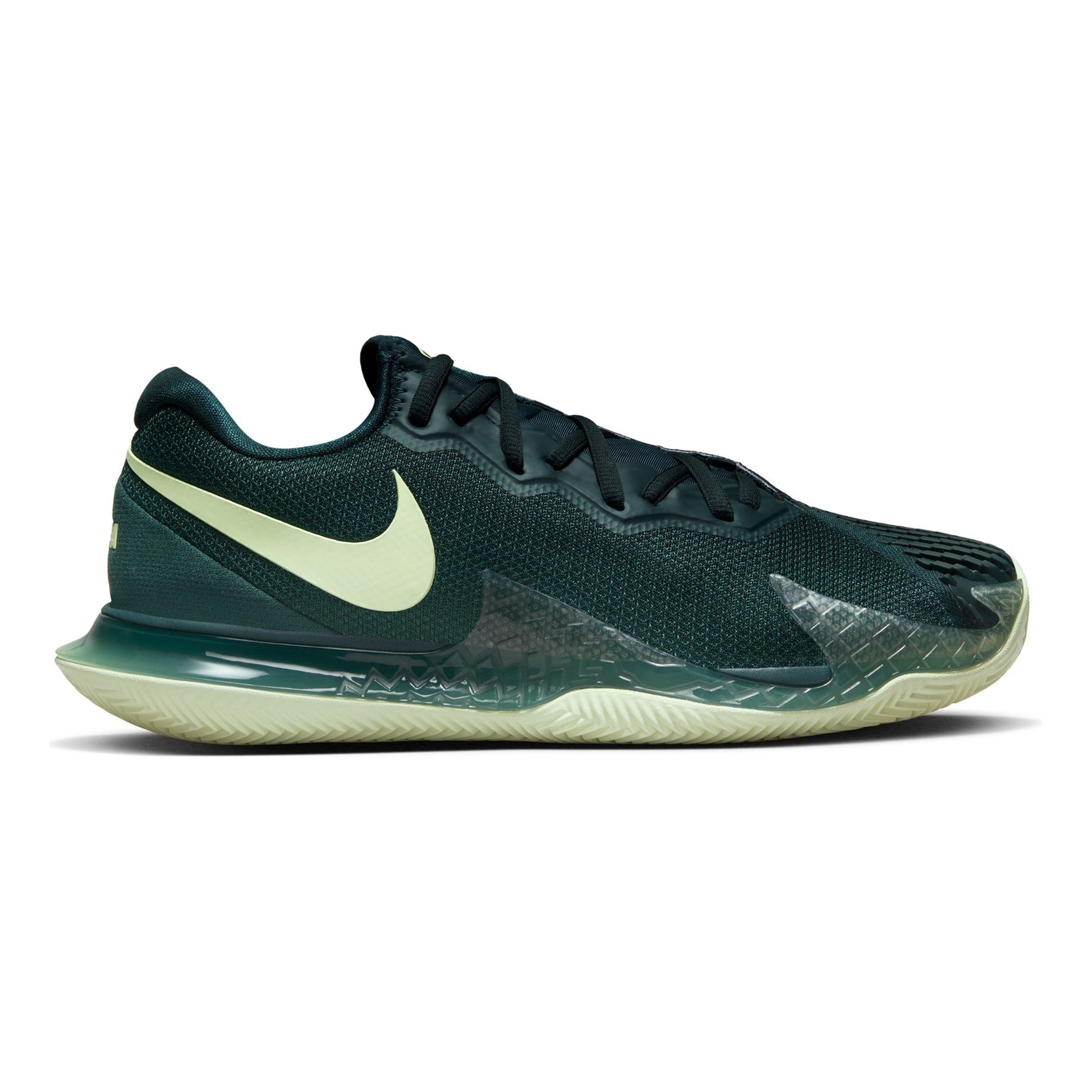 Nike Court Air Zoom Vapor Cage 4 Rafa Gravelschoen Heren - donkergroen, limoen