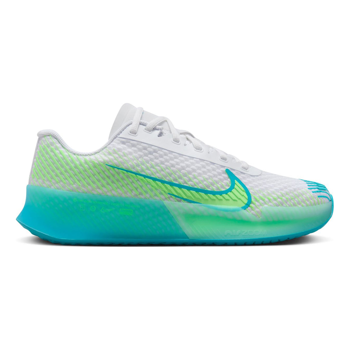 Nike Air Zoom Vapor 11 Allcourt schoen Dames - wit, blauw