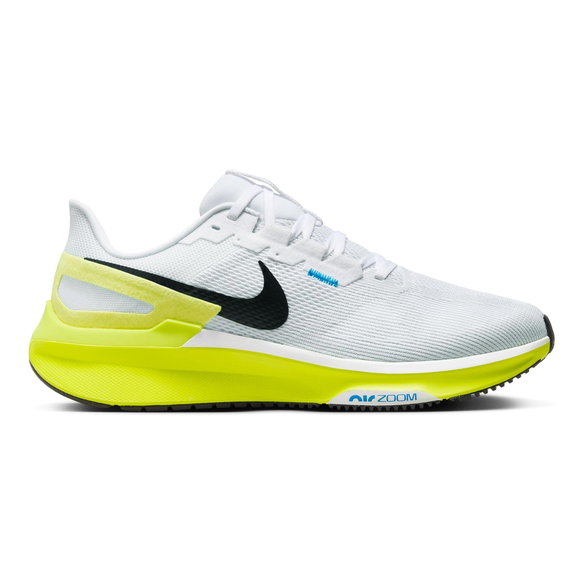 Nike Structure 25 Stabiliteitsschoen Heren - wit, neongeel