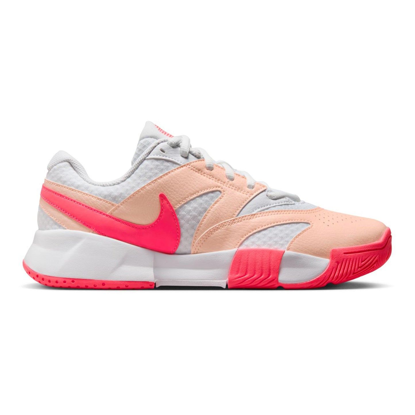 Nike Nike Court Lite 4 Allcourt schoen Dames-wit, abrikoos