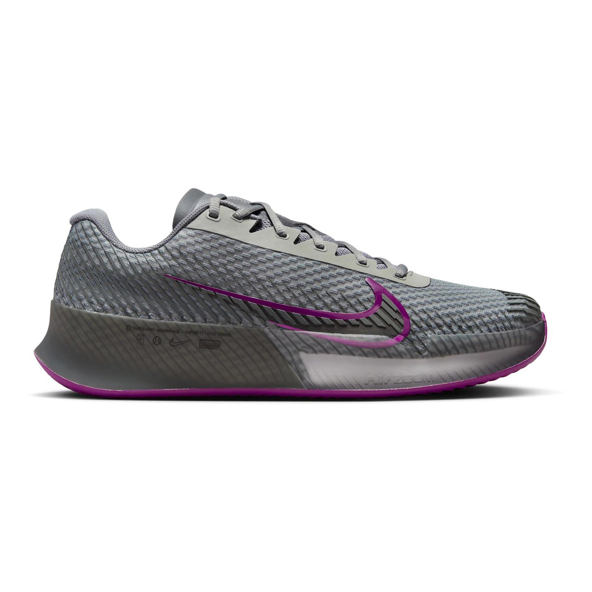 Nike Air Zoom Vapor 11 Gravelschoen Heren-Grijs,Berry