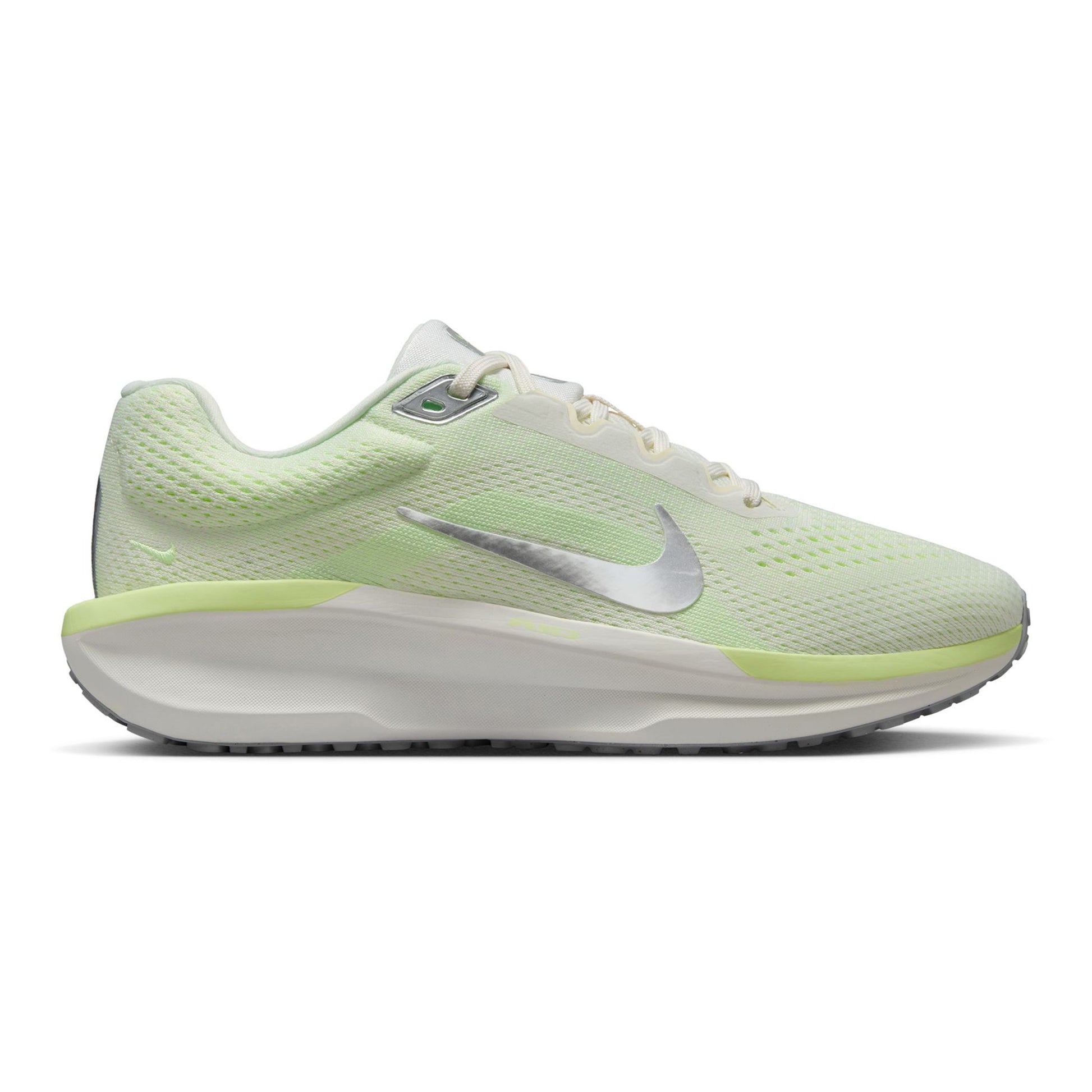 Nike Winflo 11 Neutrale schoen Dames-lichtgroen, zilver