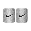 Swoosh Zweetband Verpakking 2 stuks kort - lichtgrijs, zwart