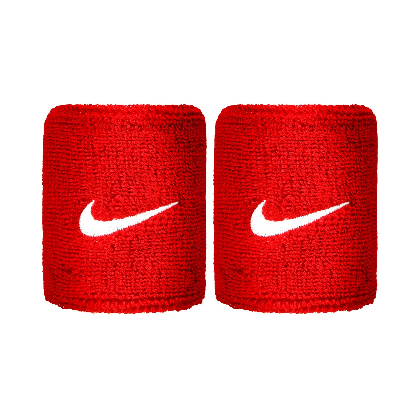 Nike Swoosh Zweetband Verpakking 2 stuks kort - rood, wit