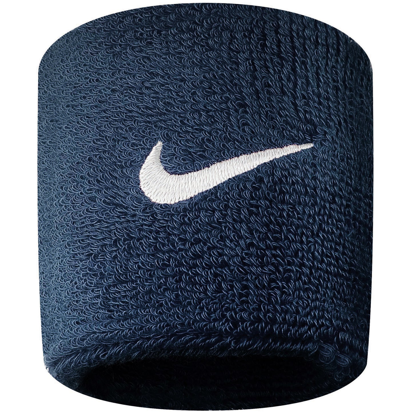 Nike Swoosh Zweetband Verpakking 2 stuks kort - donkerblauw, wit