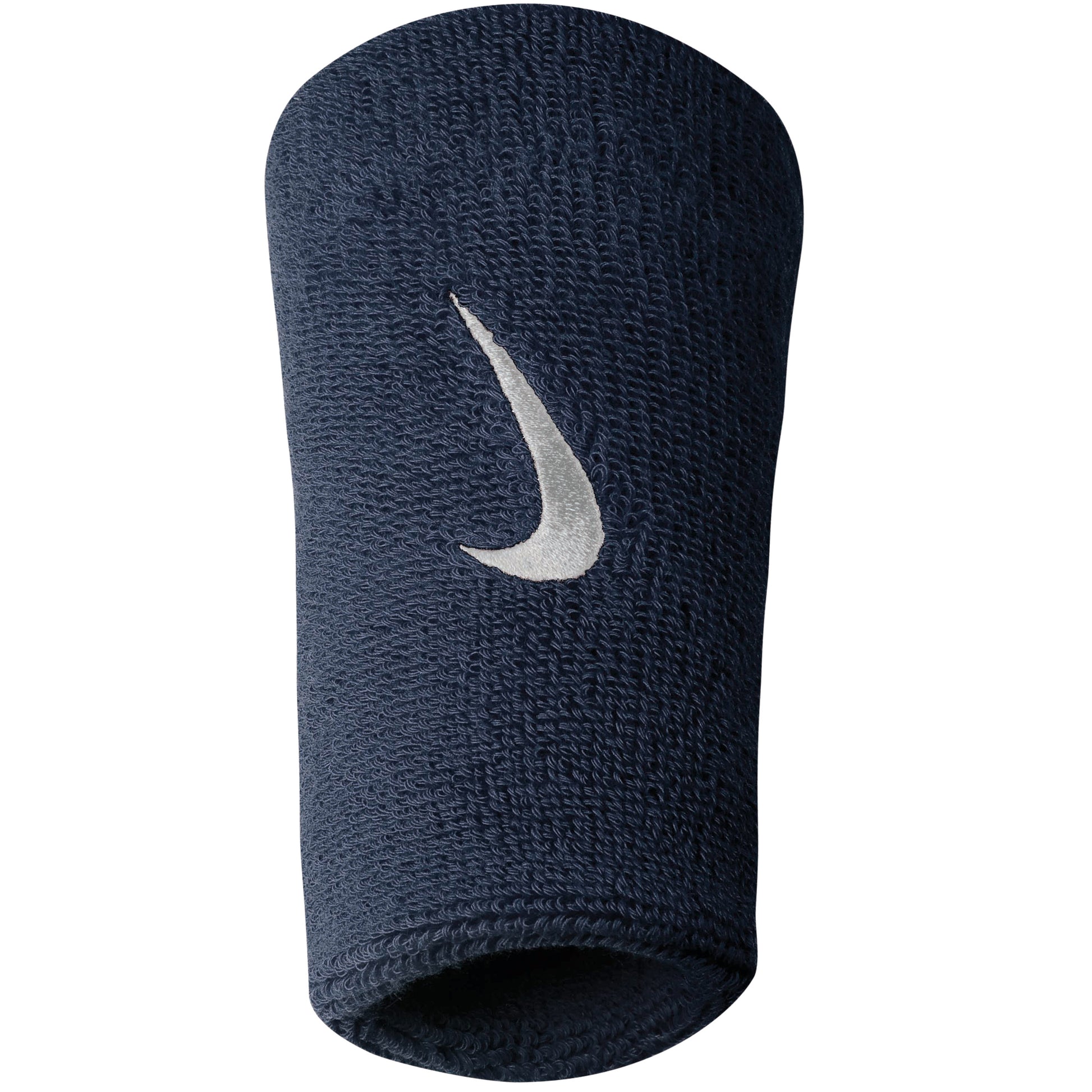 Nike Swoosh Doublewide Zweetband Verpakking 2 Stuks-Donkerblauw,Wit
