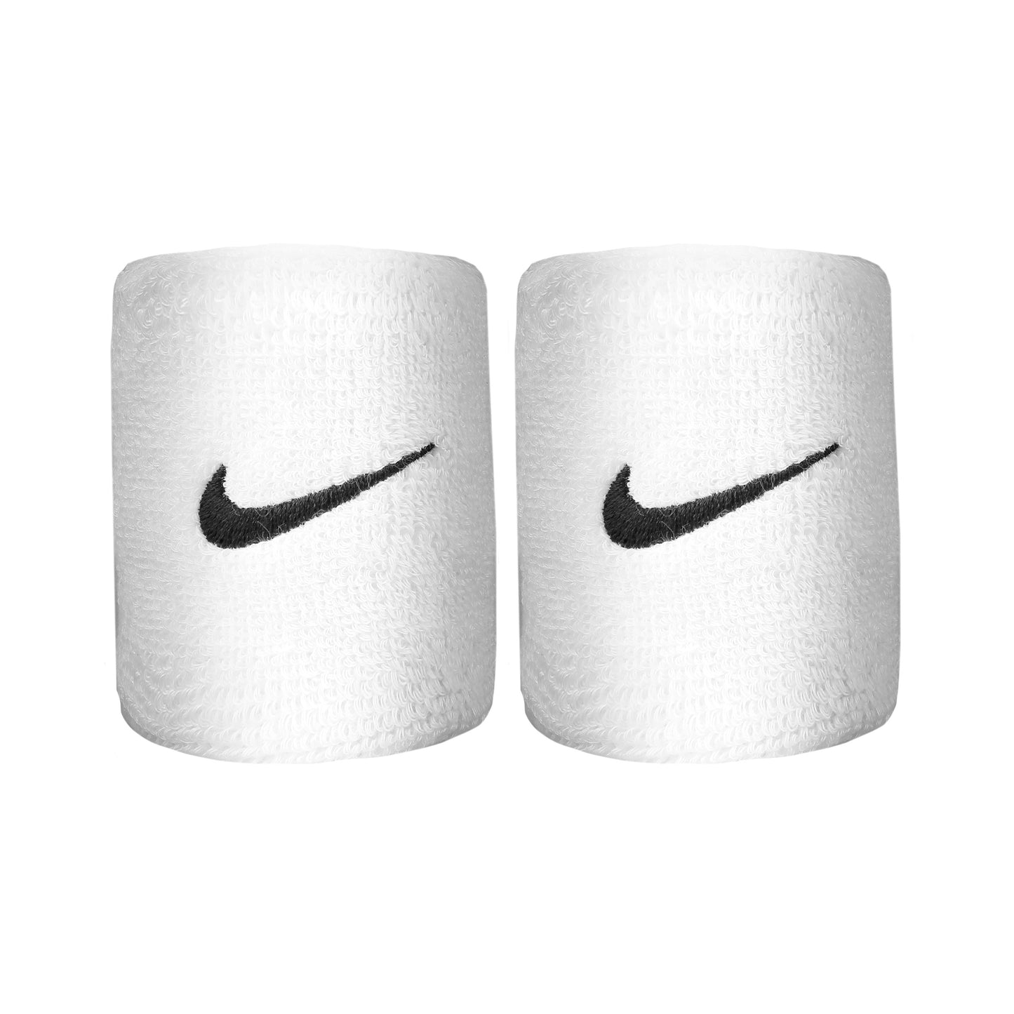 Nike Swoosh Zweetband Verpakking 2 stuks kort - wit, zwart