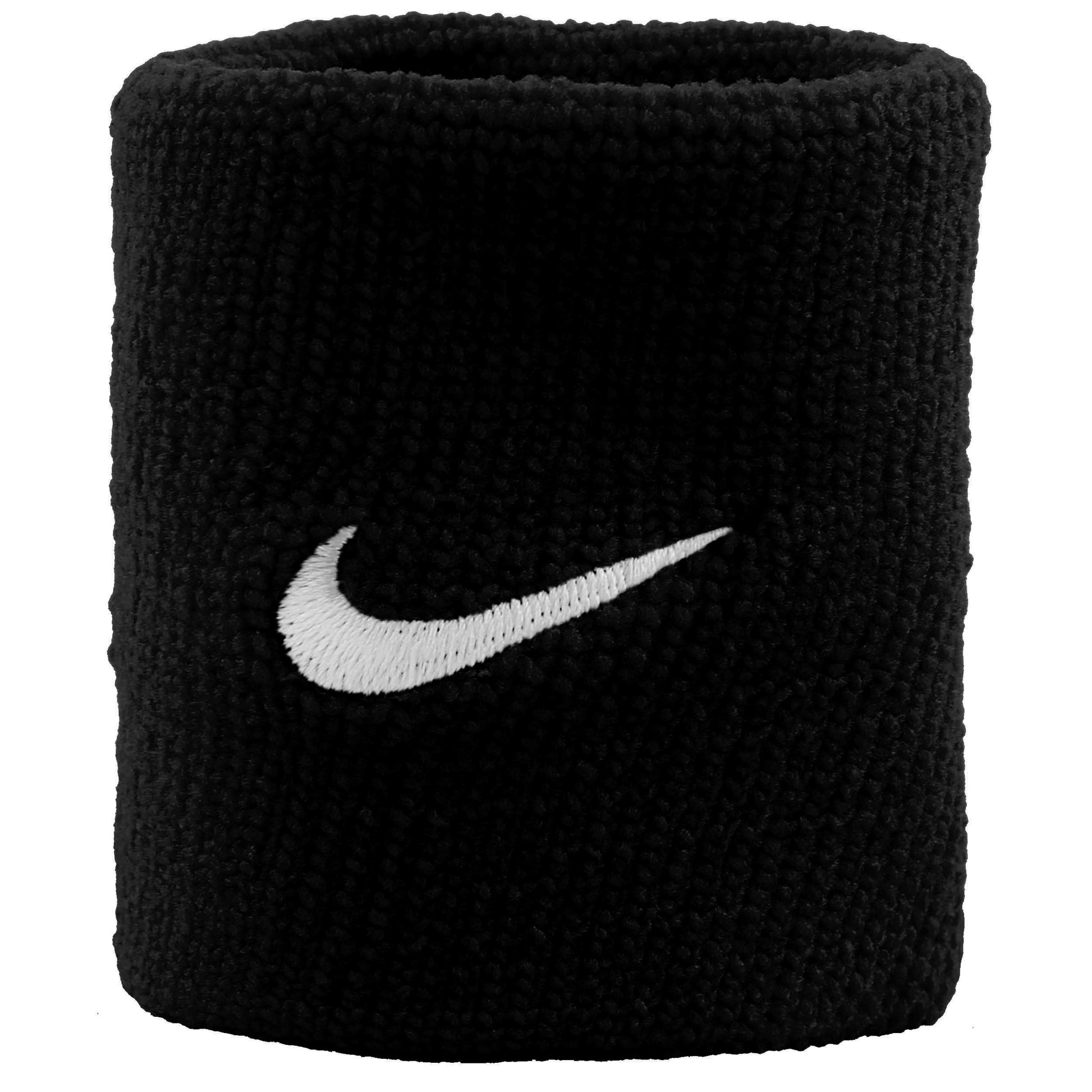 Nike Swoosh Zweetband Verpakking 2 stuks kort - zwart, wit