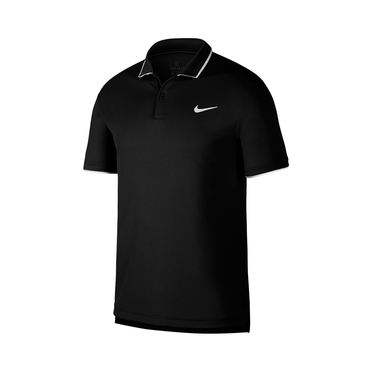 Nike Court Dry Team Polo Jongens - zwart, wit