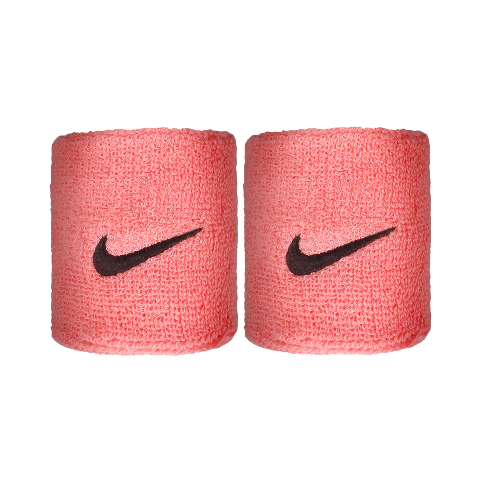 Nike Swoosh Zweetband Verpakking 2 stuks kort - roze, zwart