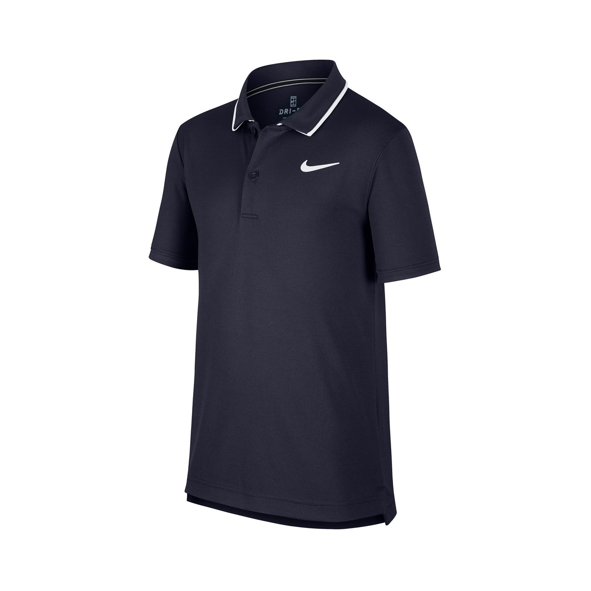 Nike Court Dry Team Polo Jongens - donkerblauw, wit