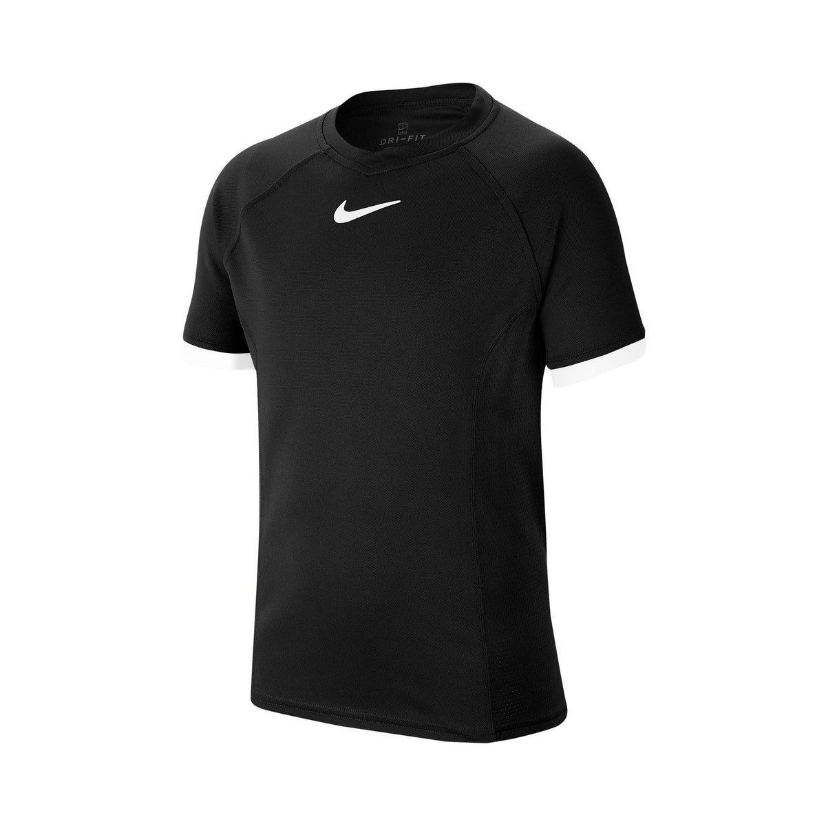 Nike Court Dri-Fit T-shirt Jongens - zwart, wit