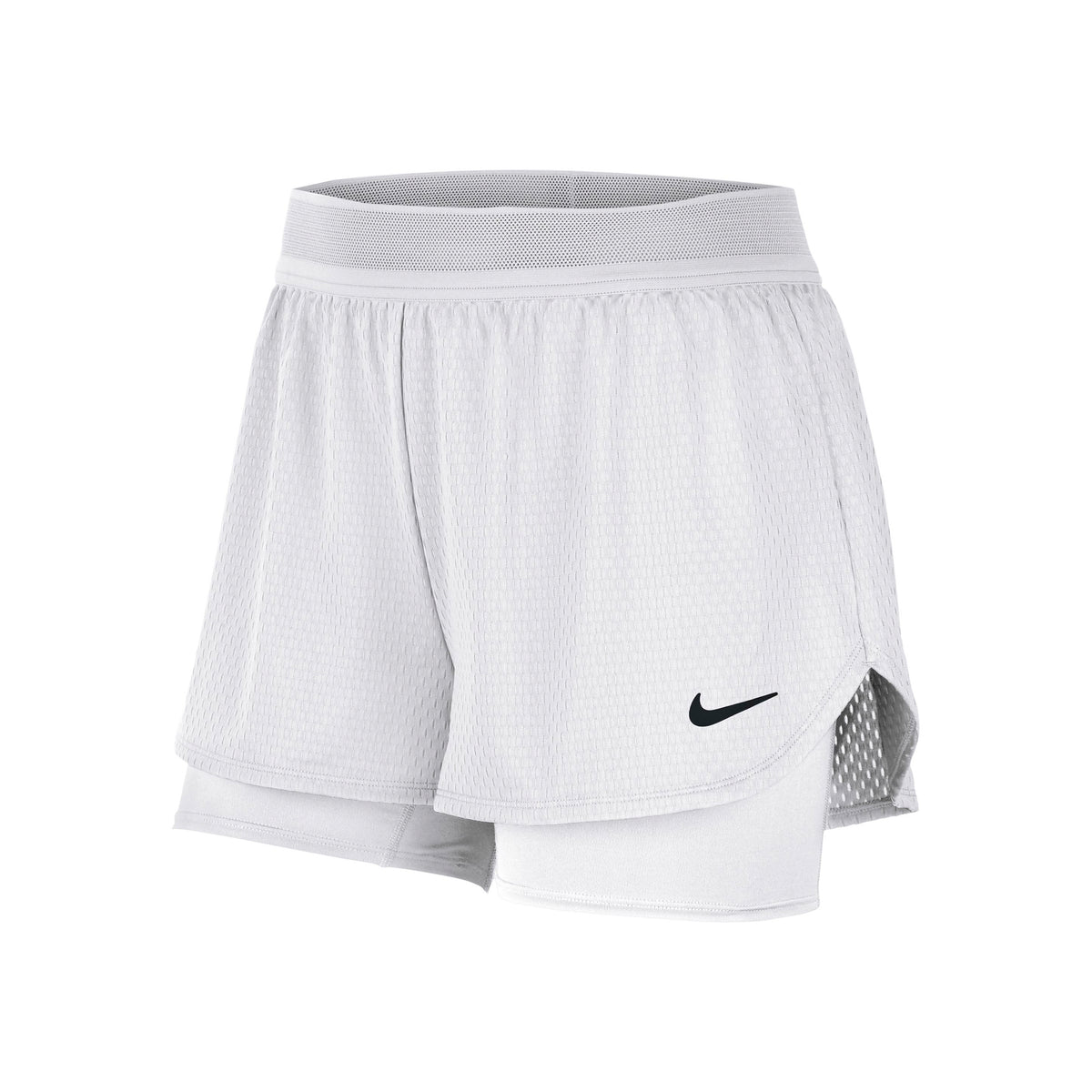 Nike Court  Shorts Dames - wit, zwart