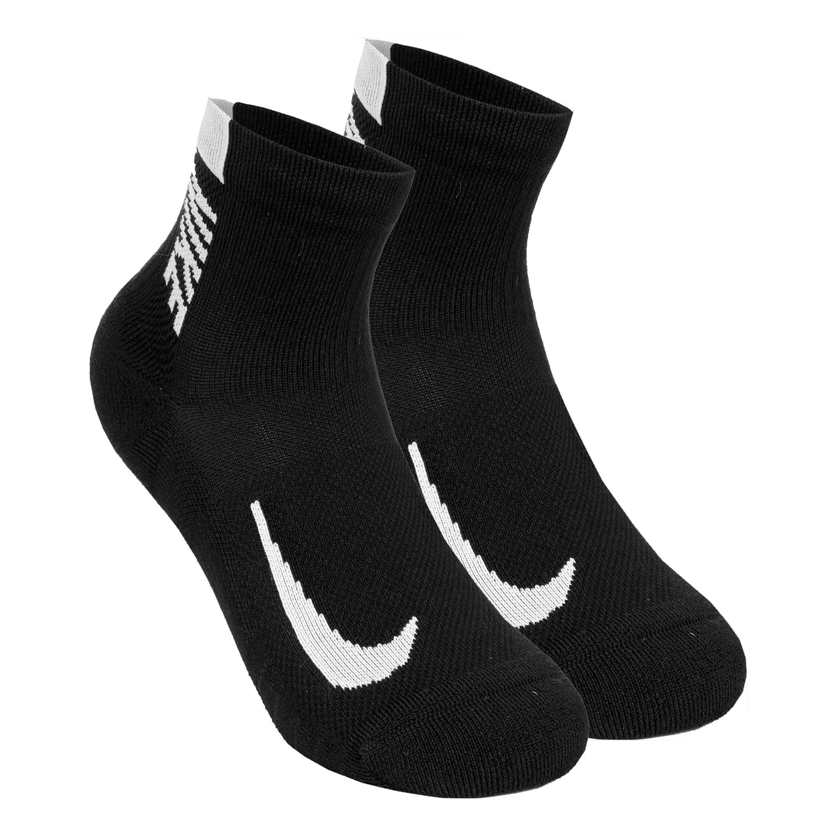 Nike Multiplier Hardloopsokken Verpakking 2 Stuks-Zwart,Wit
