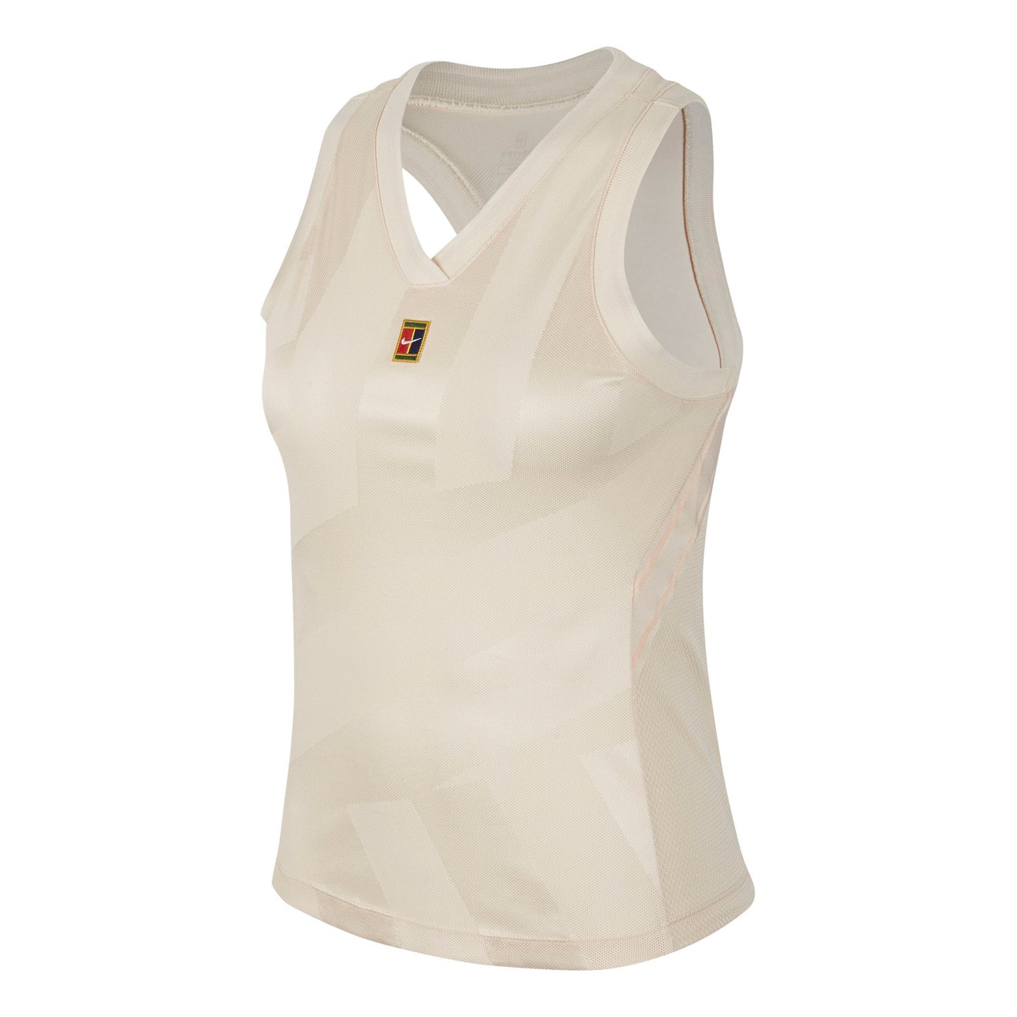 Nike Court Dri-Fit Slam Tanktop Dames - crème, veelkleurig