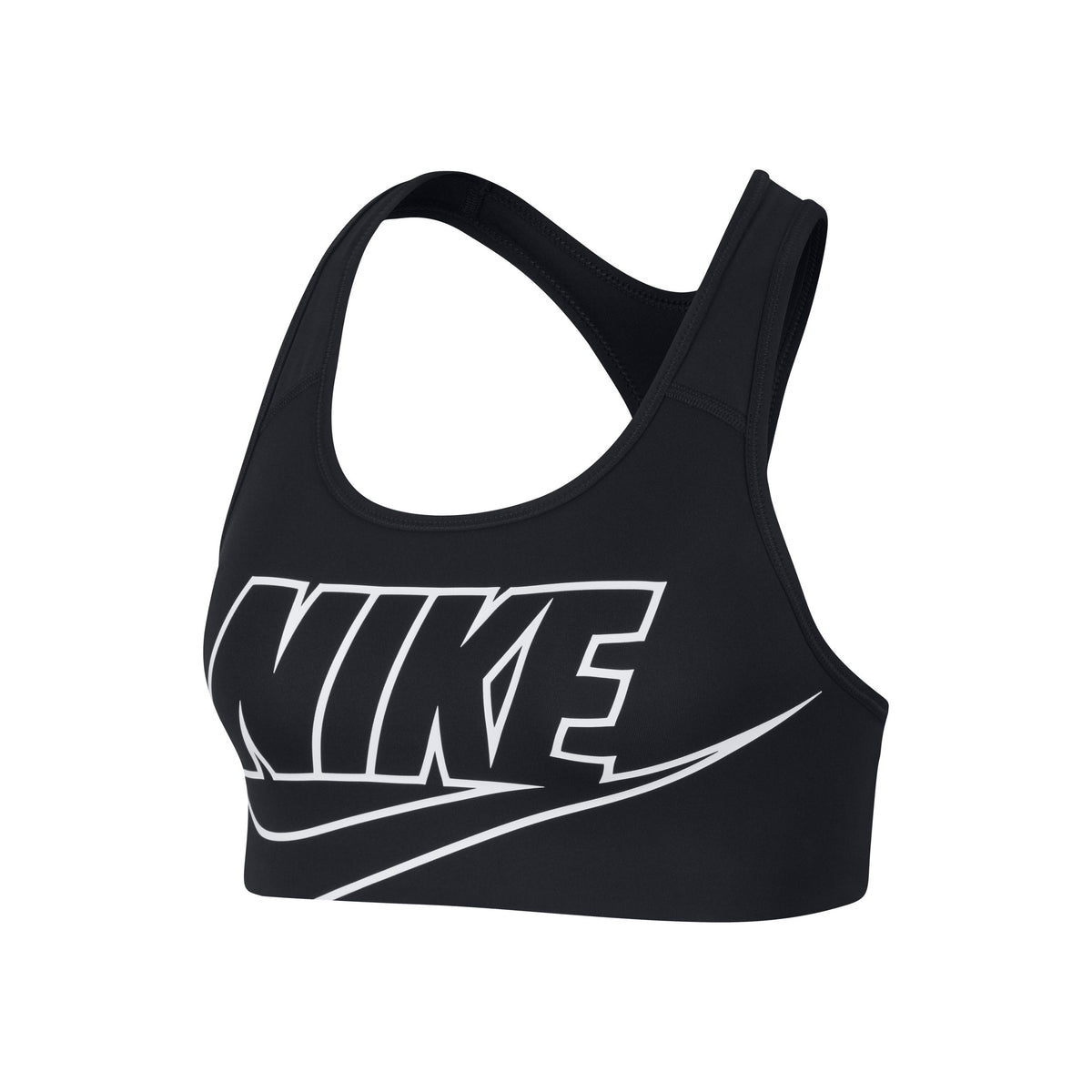 Nike Sports Sport-bh Dames - zwart, wit