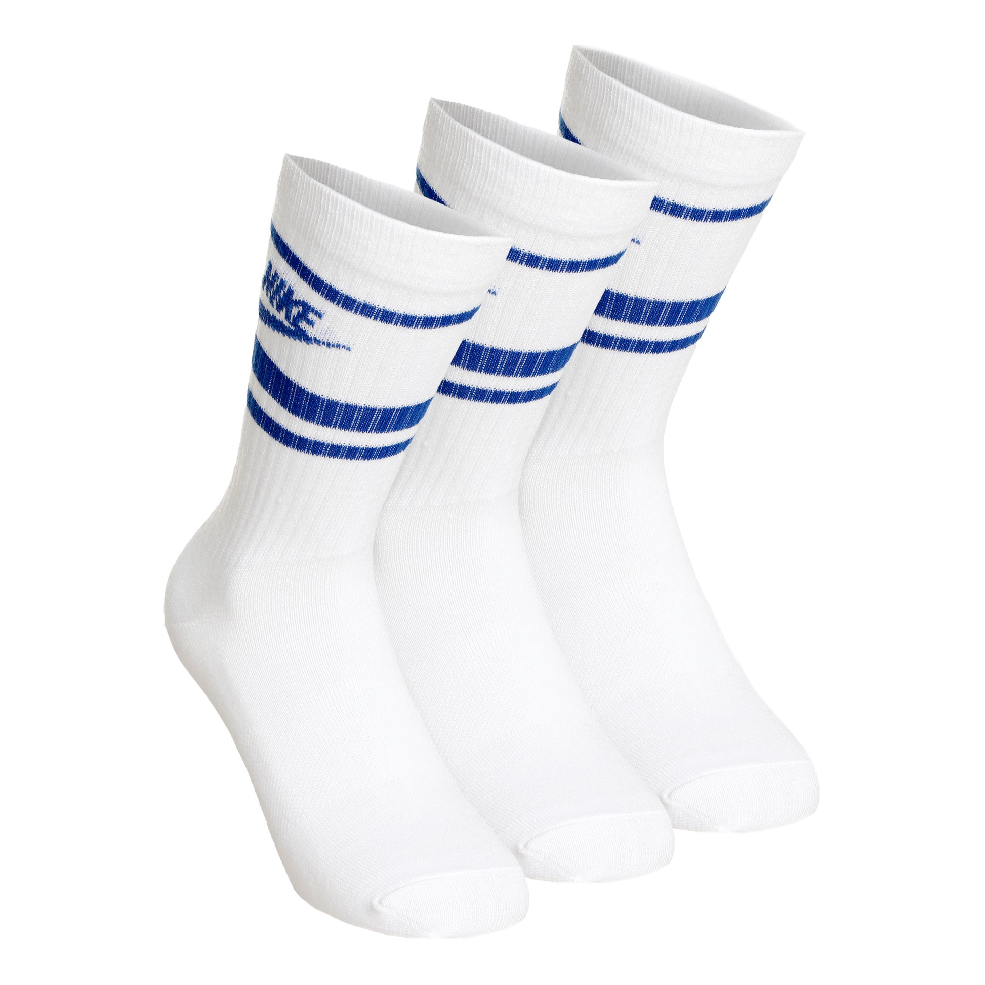 Nike Sportswear Essential Tennissokken Verpakking 3 stuks Unisex - wit, blauw