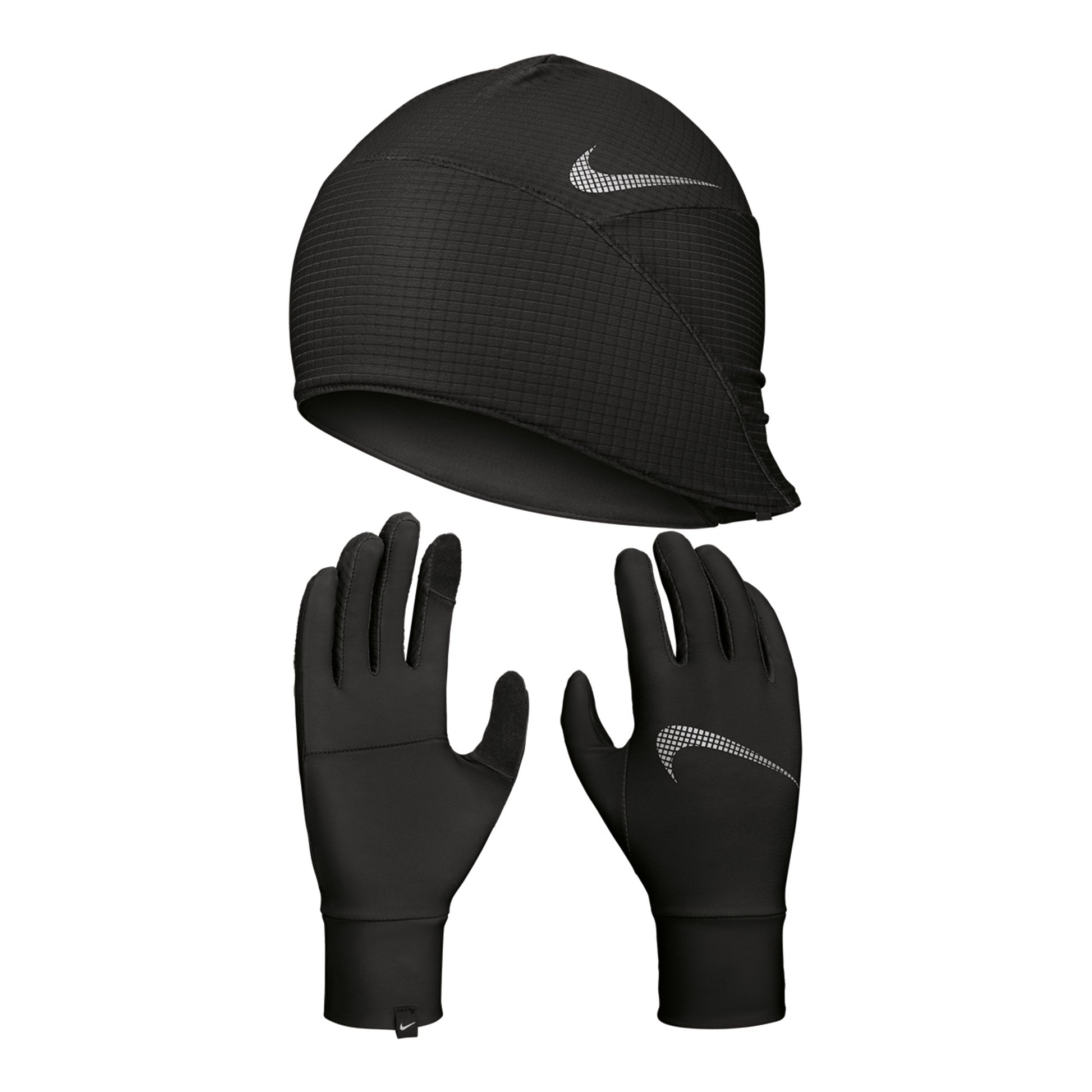 Nike Essential Running Set Laufmütze + Hardloophandschoenen Dames-Zwart,Wit