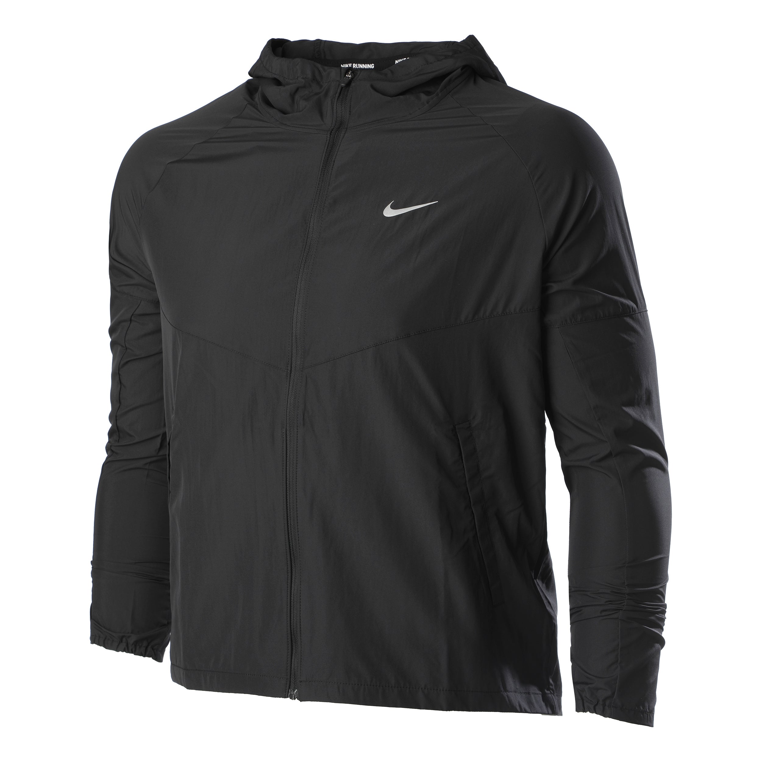 Nike Miler Hardloopjas Heren - zwart, zilver