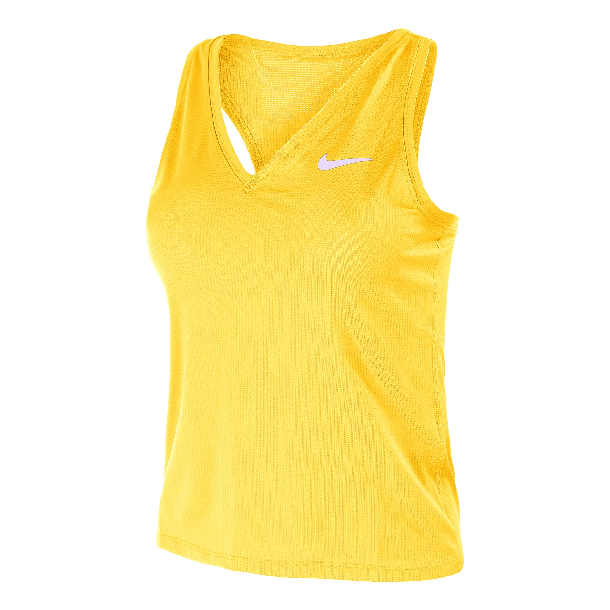 Nike Dri-Fit Victory Court Tanktop Dames - goudgeel, wit