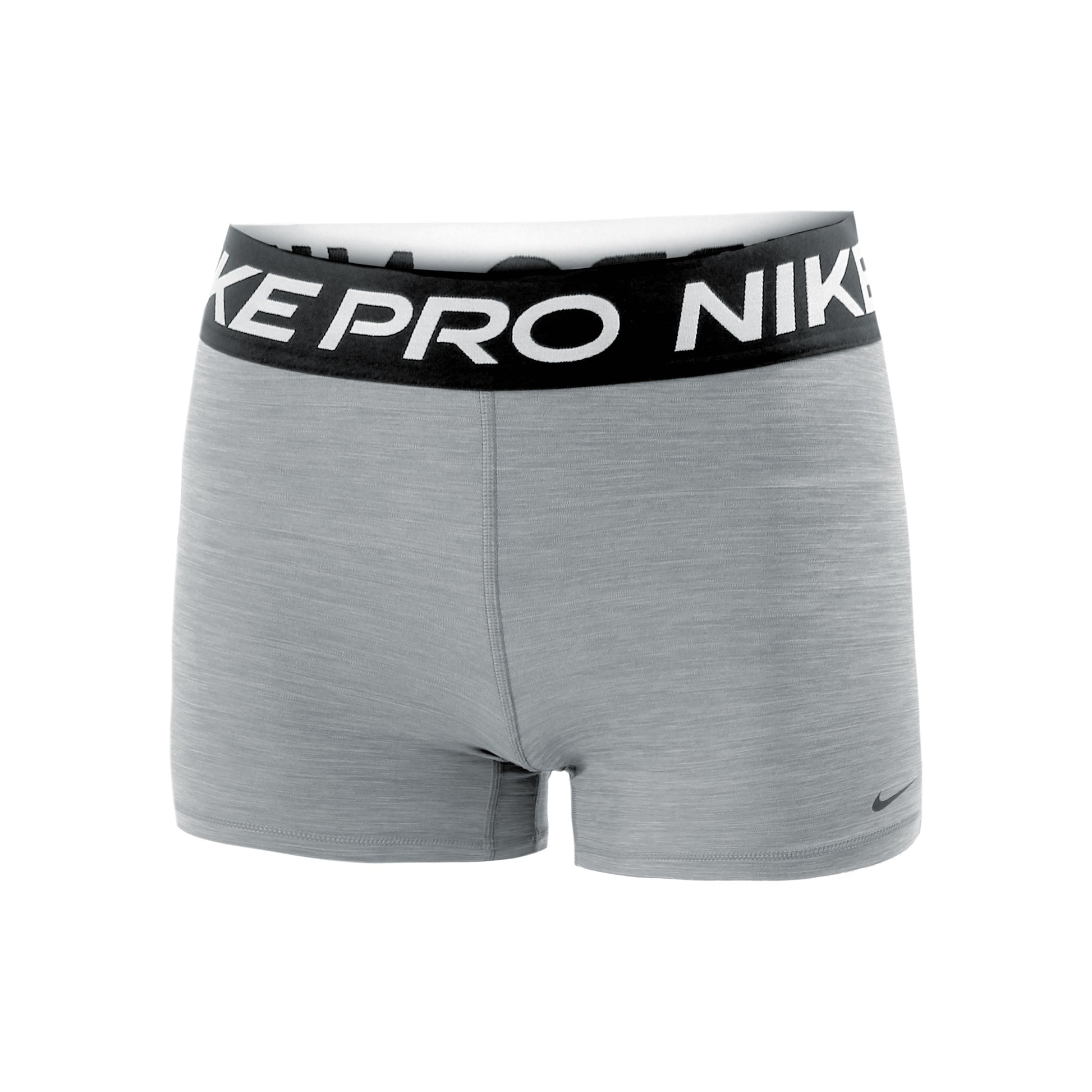 Nike Pro 3in Short Voor Tennisballen Dames-Grijs,Zwart