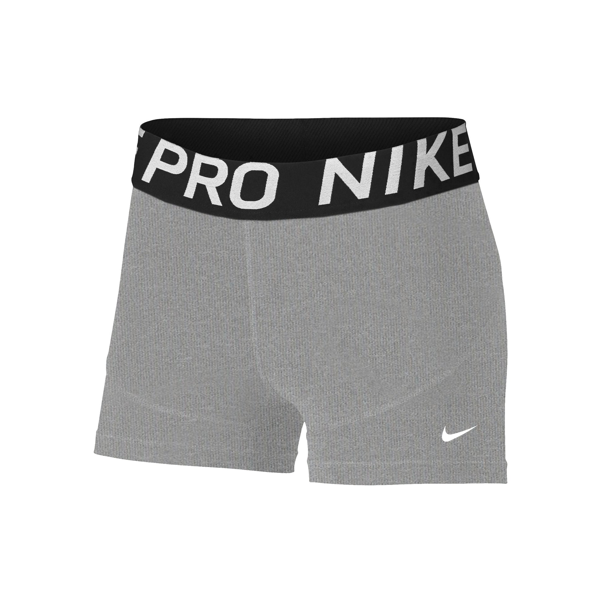 Nike Dri-Fit Big Kids 3in Shorts Meisjes-grijs,wit