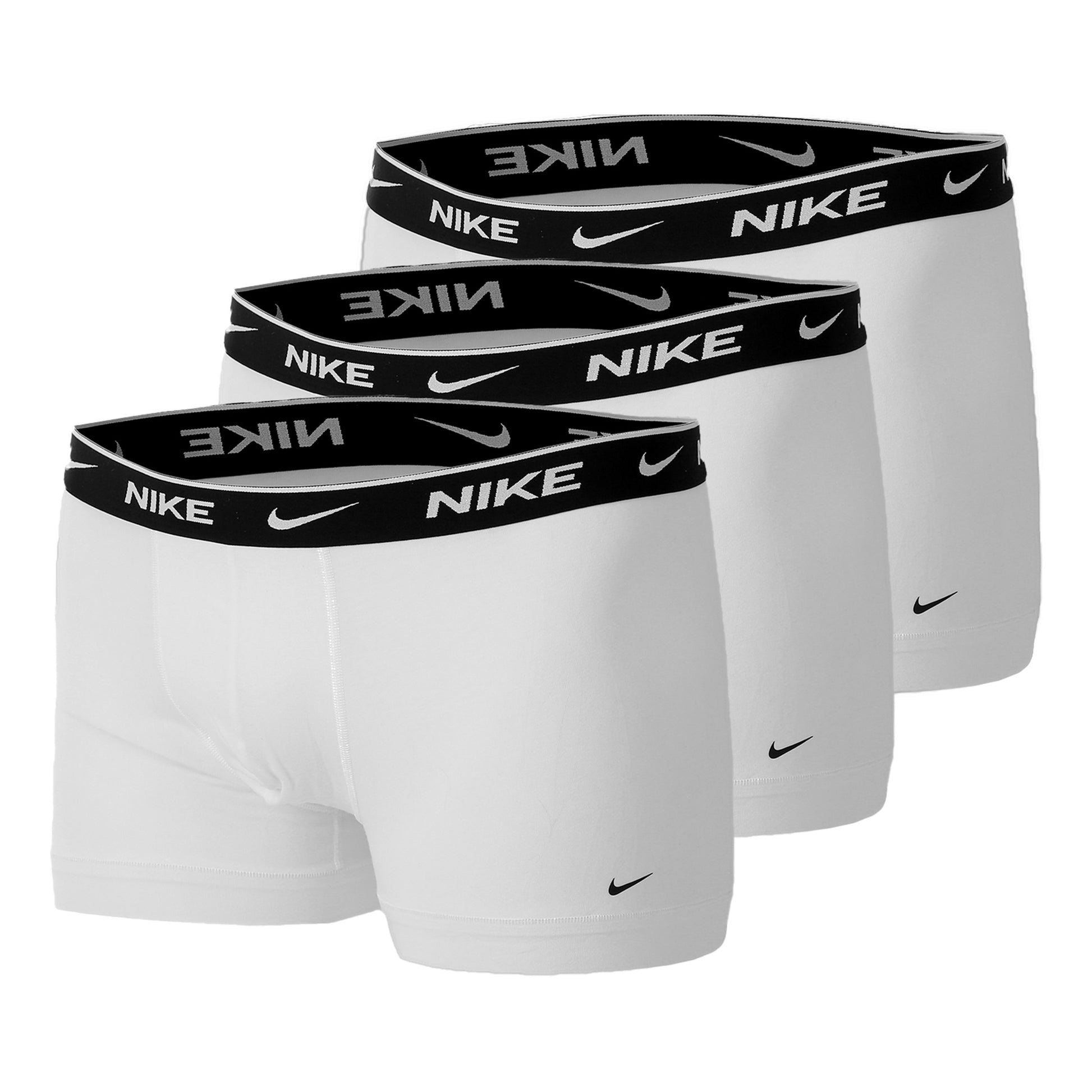 Nike Everyday Stretch Trunk Boxershort Verpakking 3 stuks Heren - wit, zwart