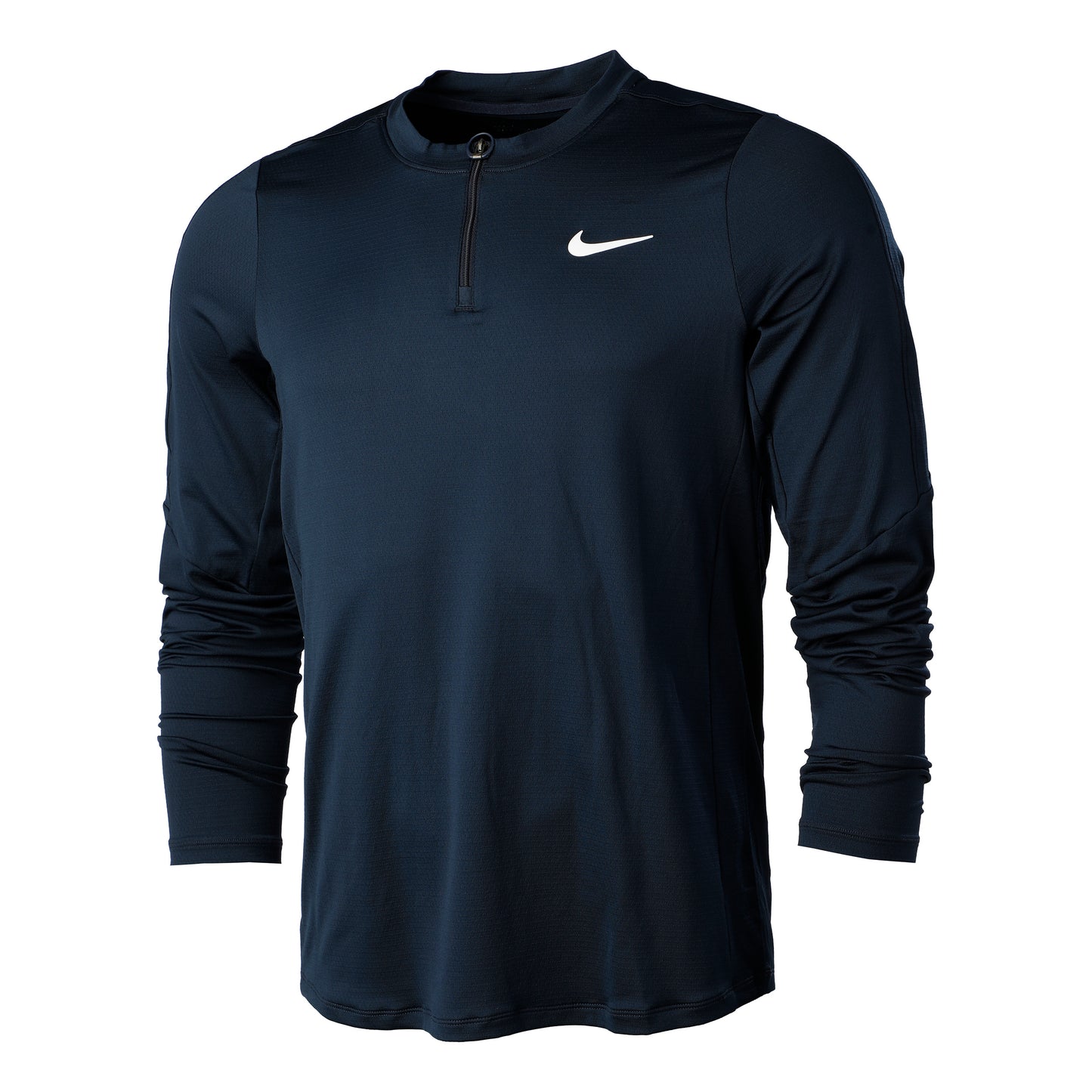 Nike Court Dri-Fit Half-Zip Longsleeve Heren - donkerblauw,