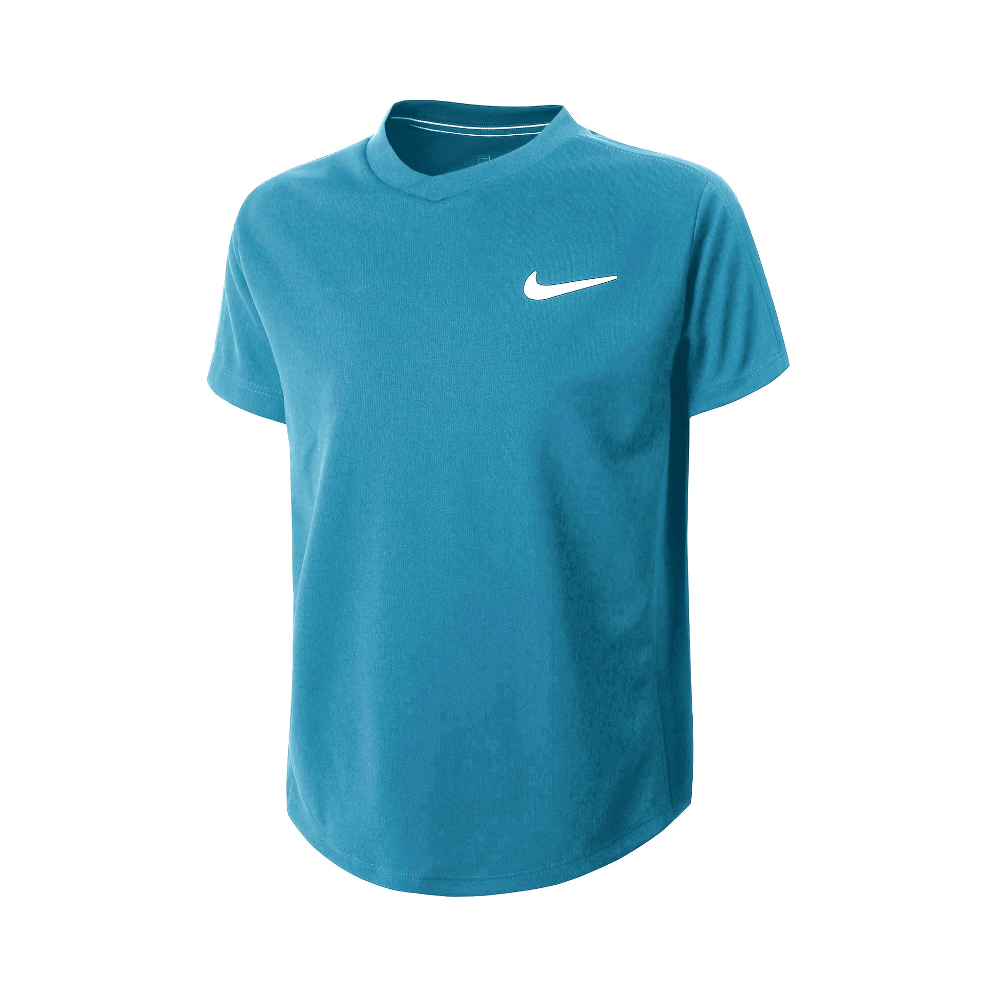 Nike Court Dri-Fit T-shirt Jongens - petrolblauw,