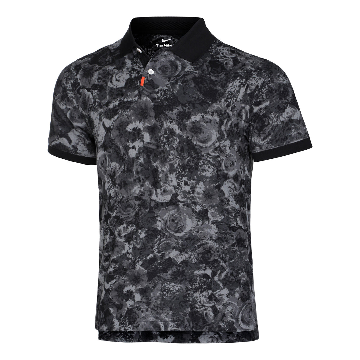 Nike Dri-Fit Printed Slim LN Polo Heren - zwart, grijs