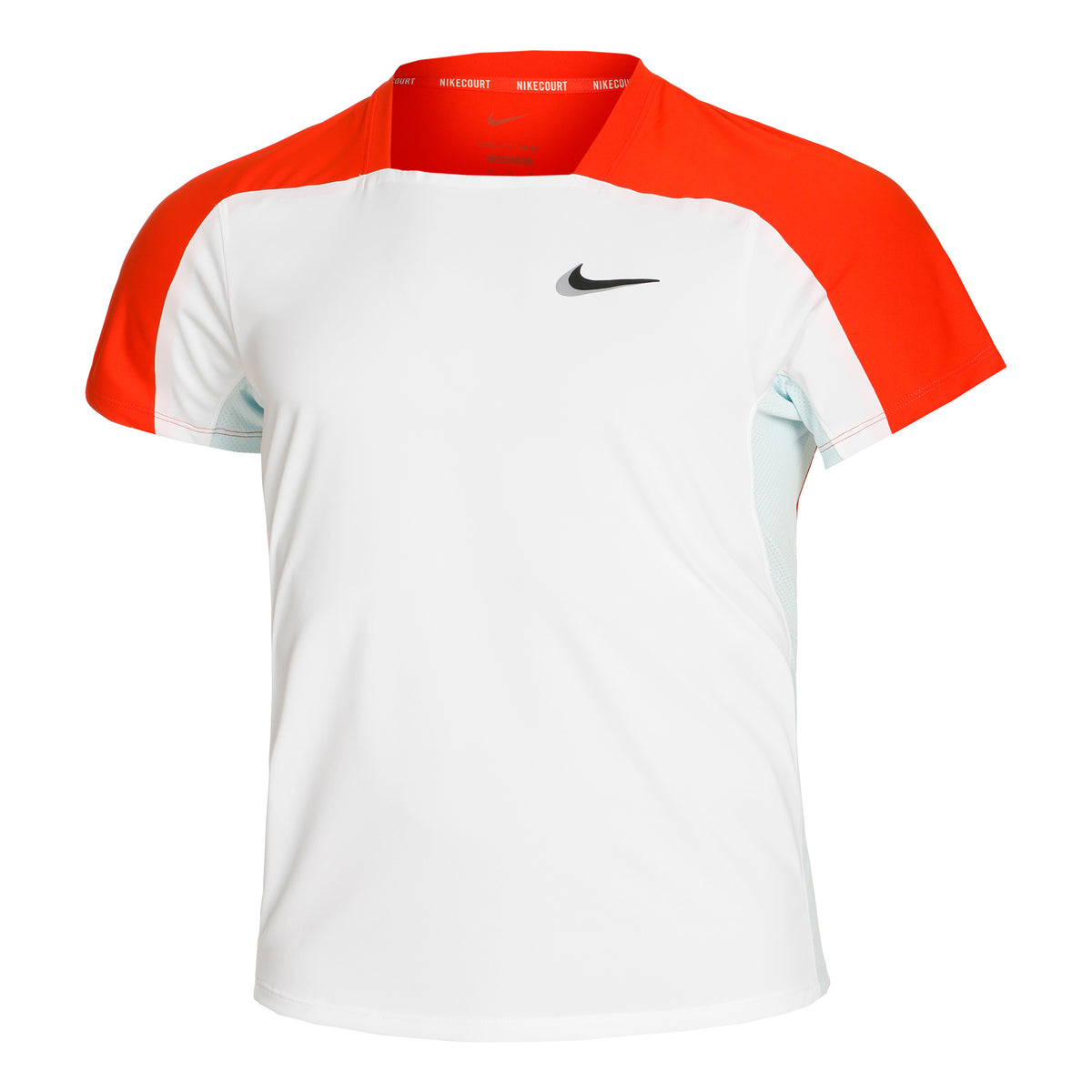 Nike Dri-Fit Slam T-shirt Heren - wit, oranje