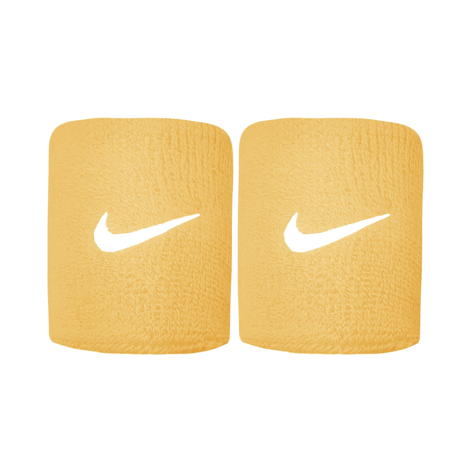 Nike Tennis Premier Zweetband Verpakking 2 stuks kort - abrikoos, wit