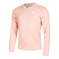 Court Dri-Fit Half-Zip Longsleeve Heren - abrikoos, groen