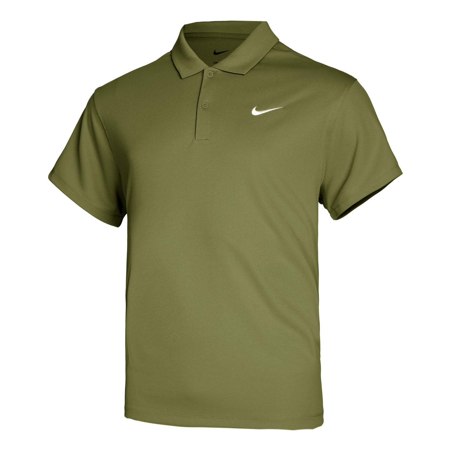 Nike Dri-Fit Victory Court Solid Polo Heren - groen, wit