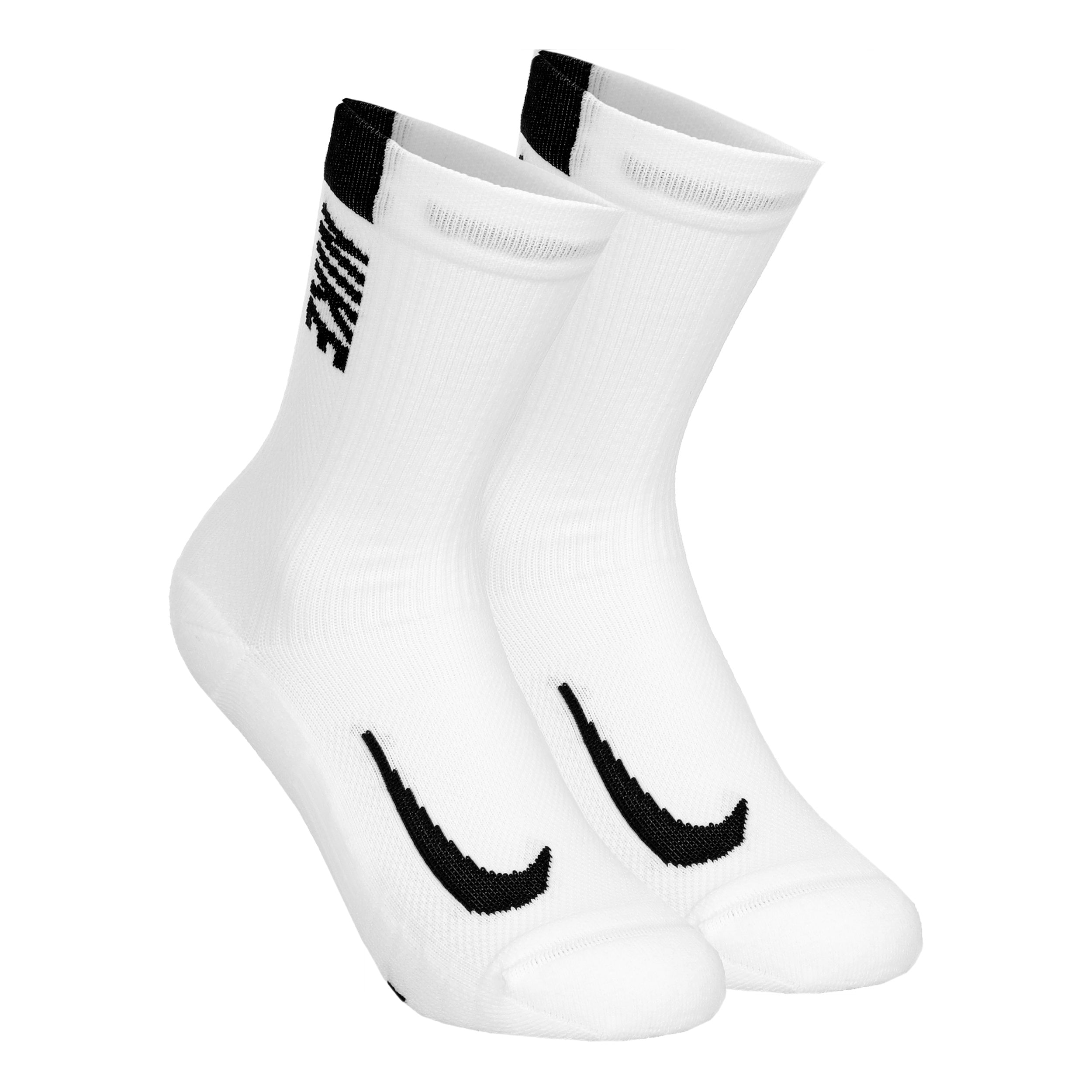 Nike Dri-Fit Multiplier Crew Sportsokken Verpakking 2 stuks Unisex - wit, zwart