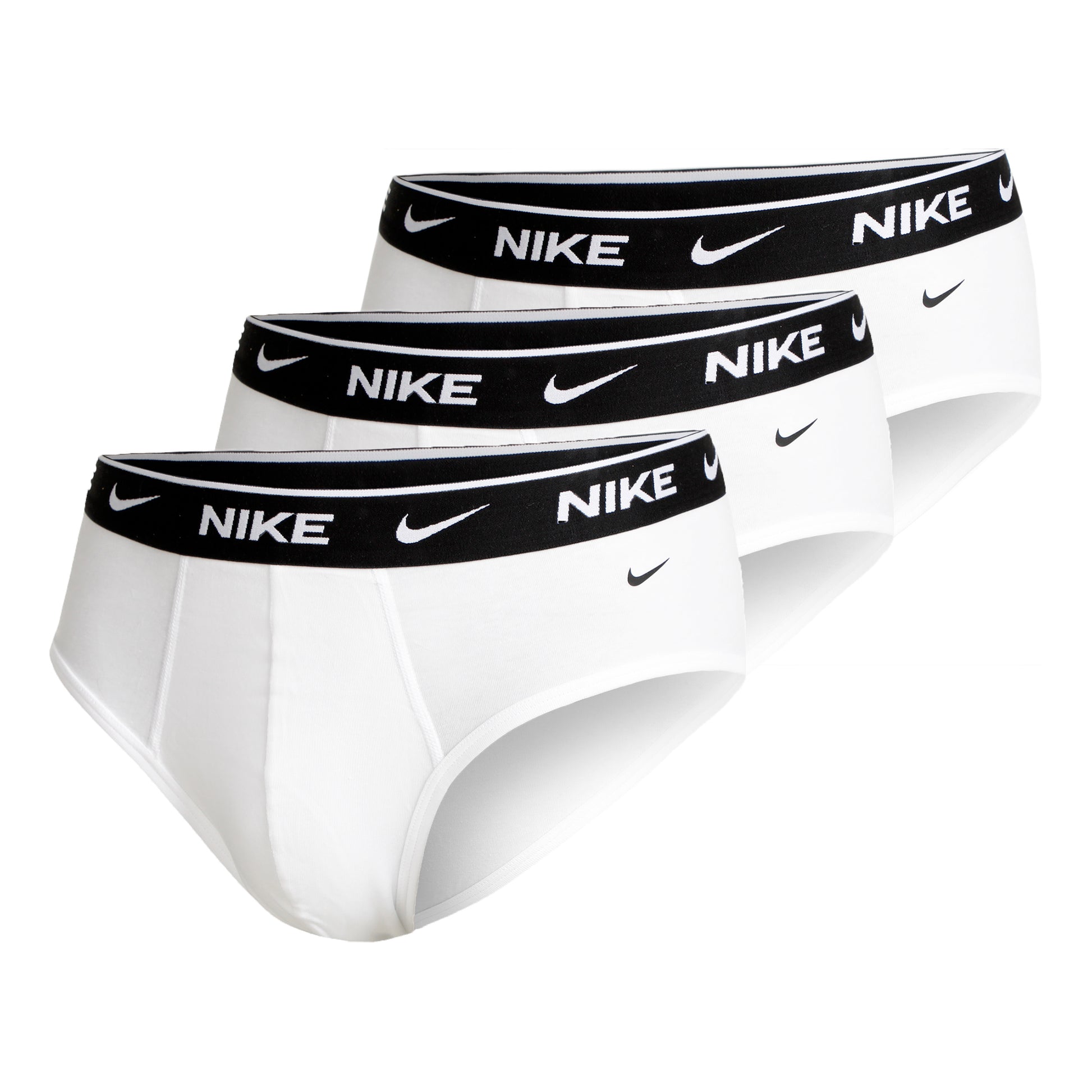 Nike Everyday Cotton Stretch Brief Slip Verpakking 3 stuks Heren - wit,