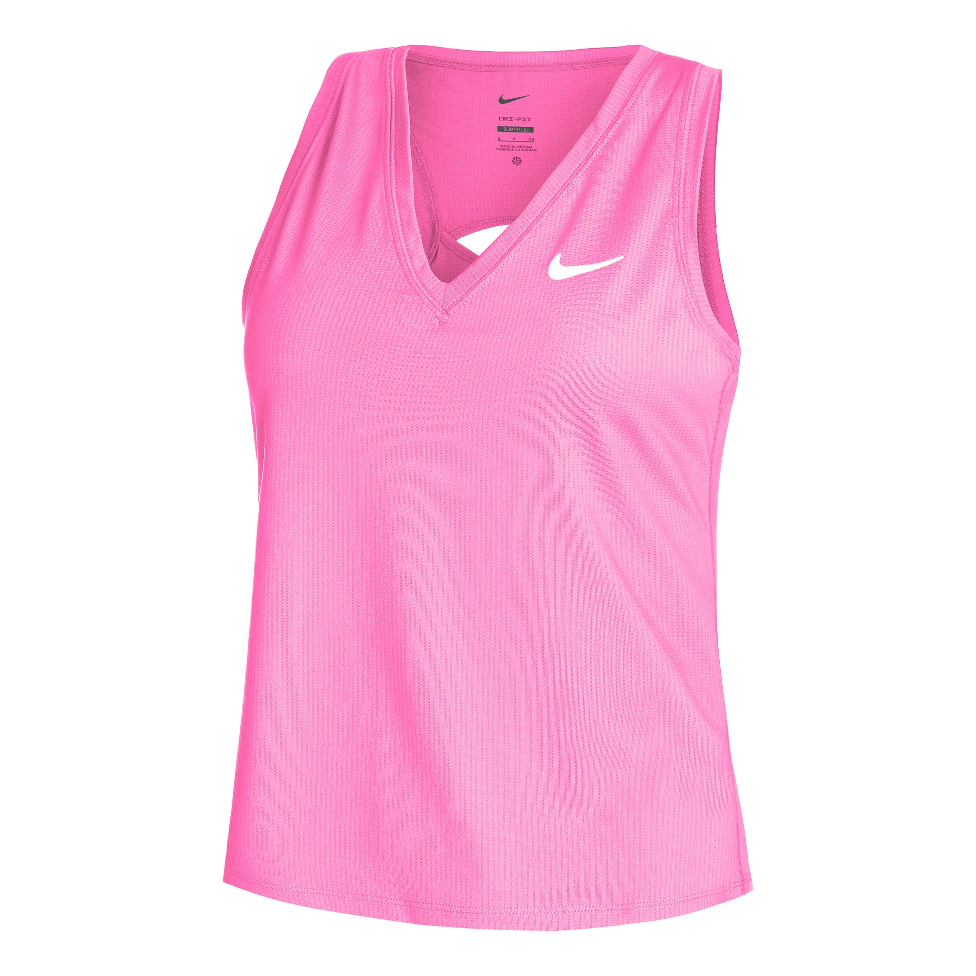 Nike Dri-Fit Victory Court Tanktop Dames - pink, wit