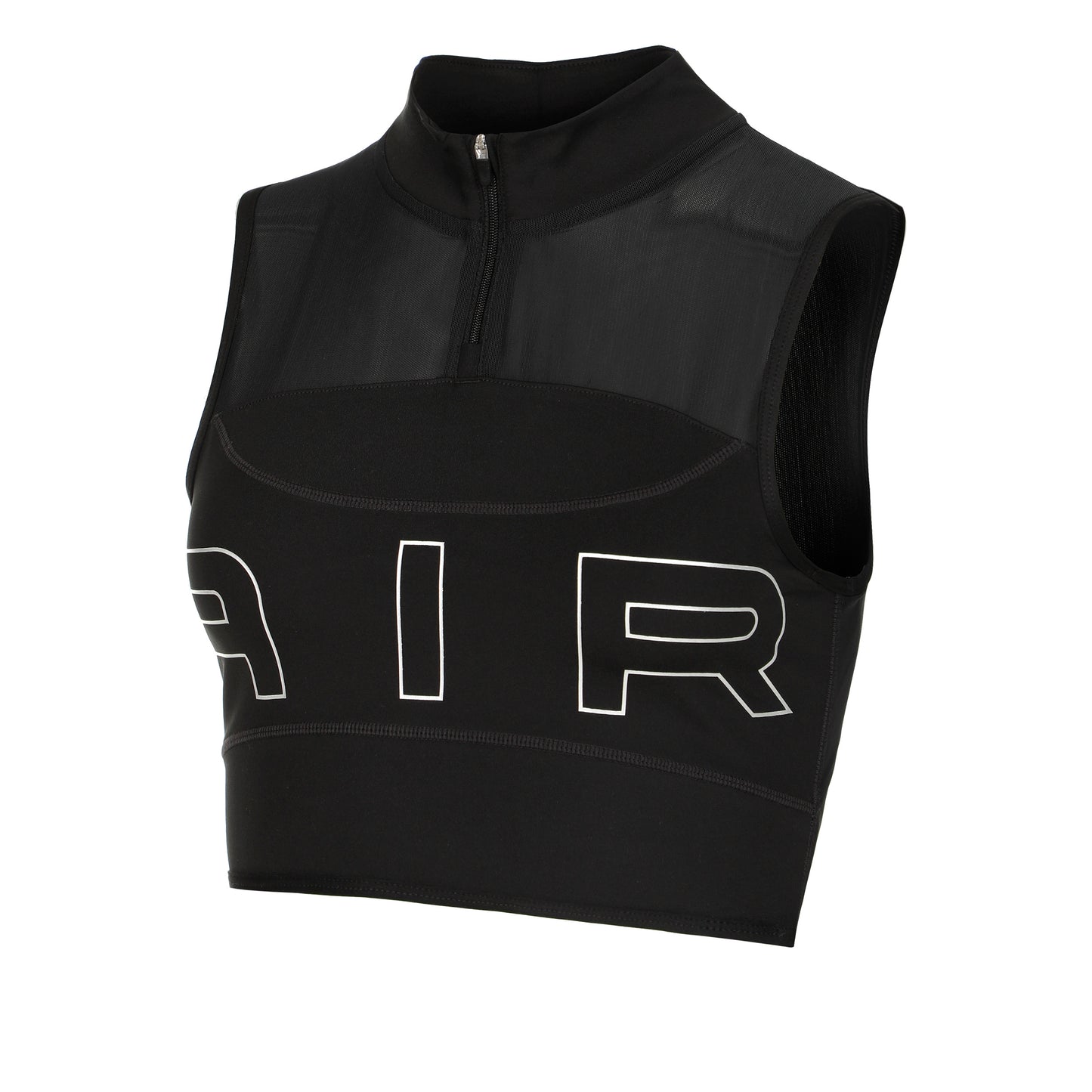 Nike Dri-Fit Air Cropped Hardloopshirt Dames - zwart,