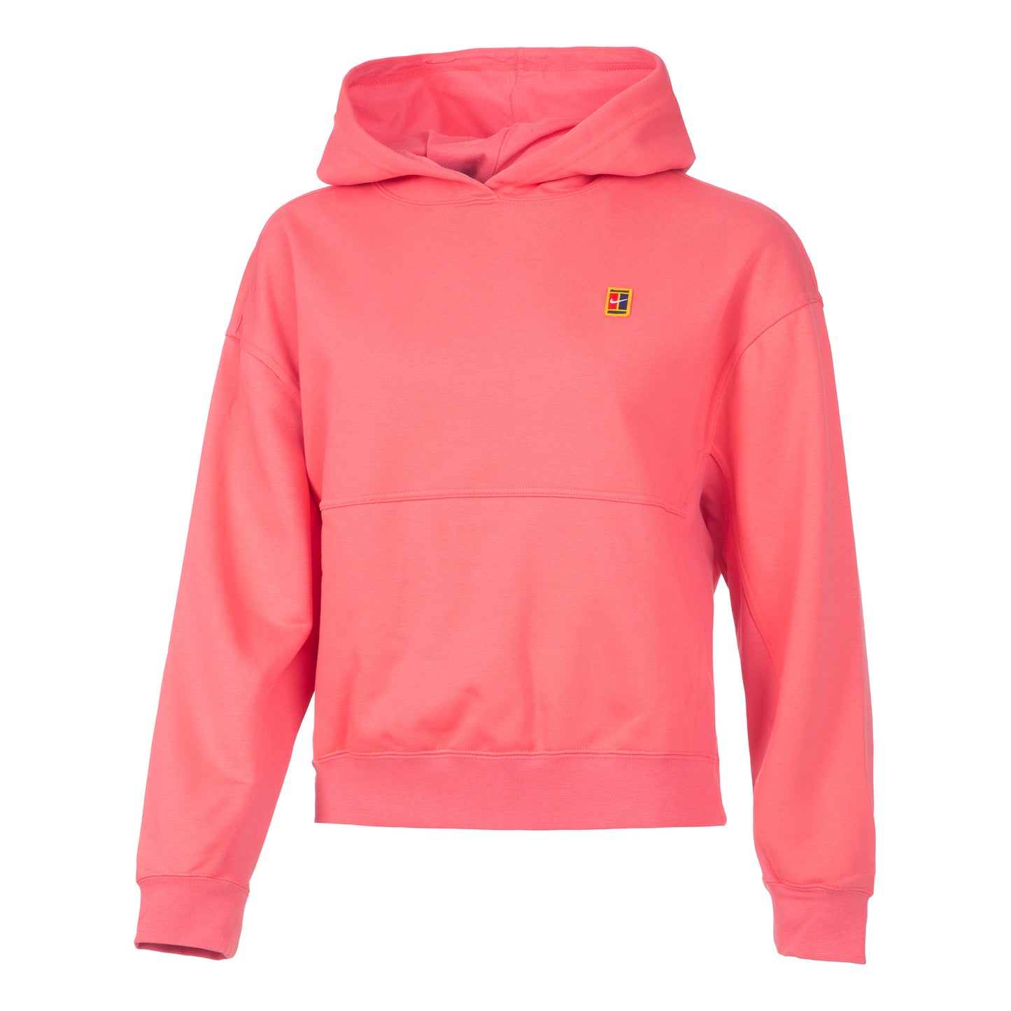 Nike Dri-Fit Court Heritage Fleece Sweater met capuchon Dames - koraal,