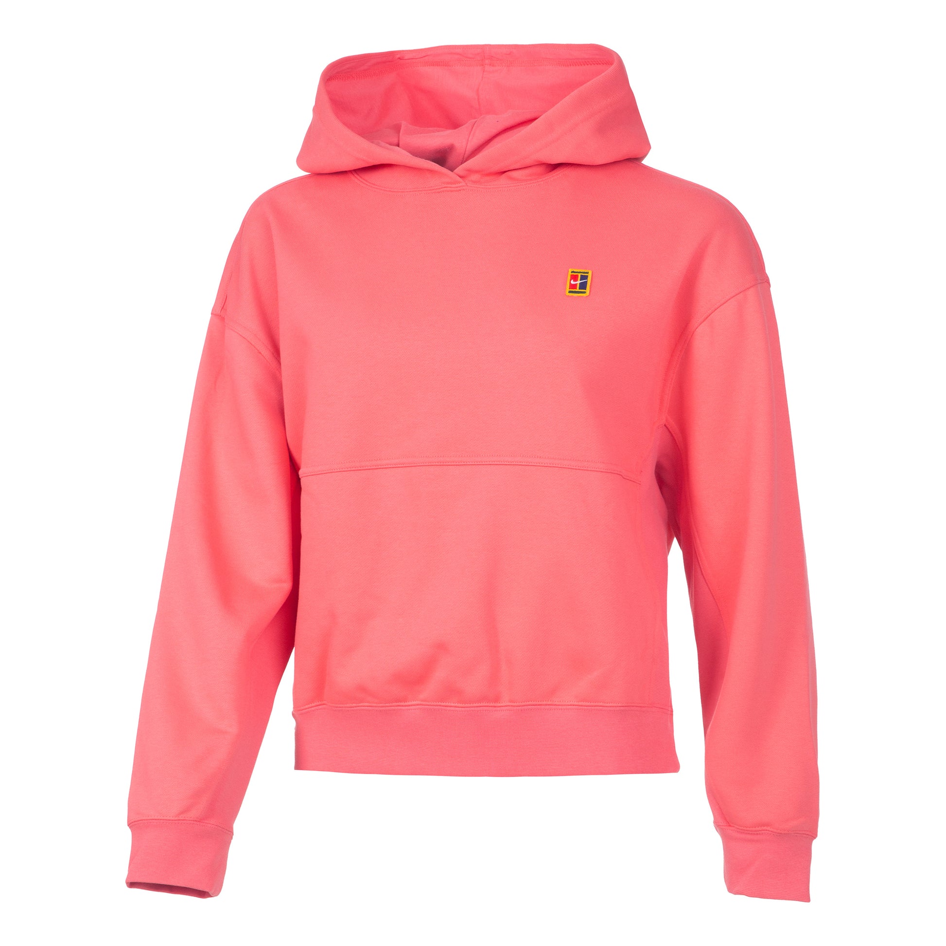 Nike Dri-Fit Court Heritage Fleece Sweater met capuchon Dames - koraal,