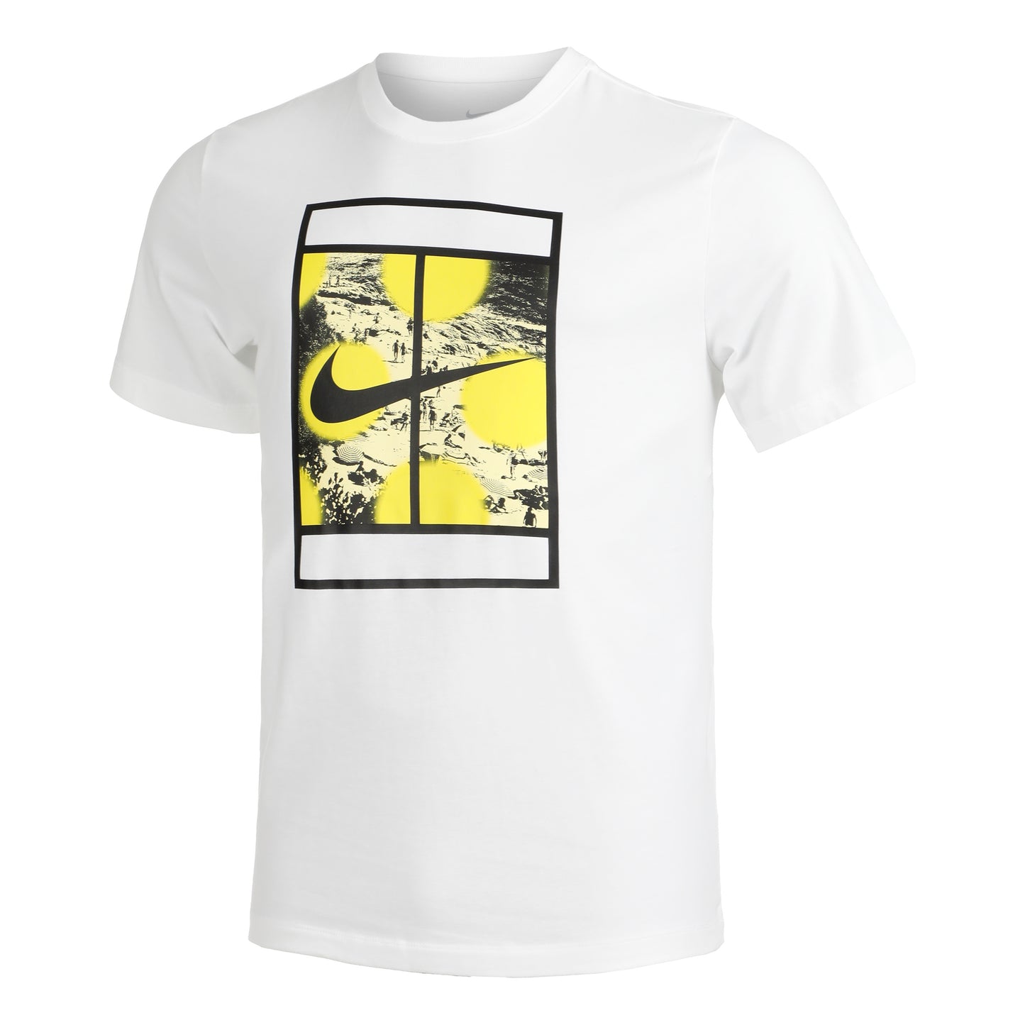 Nike Court Heritage RG T-shirt Heren - wit, veelkleurig