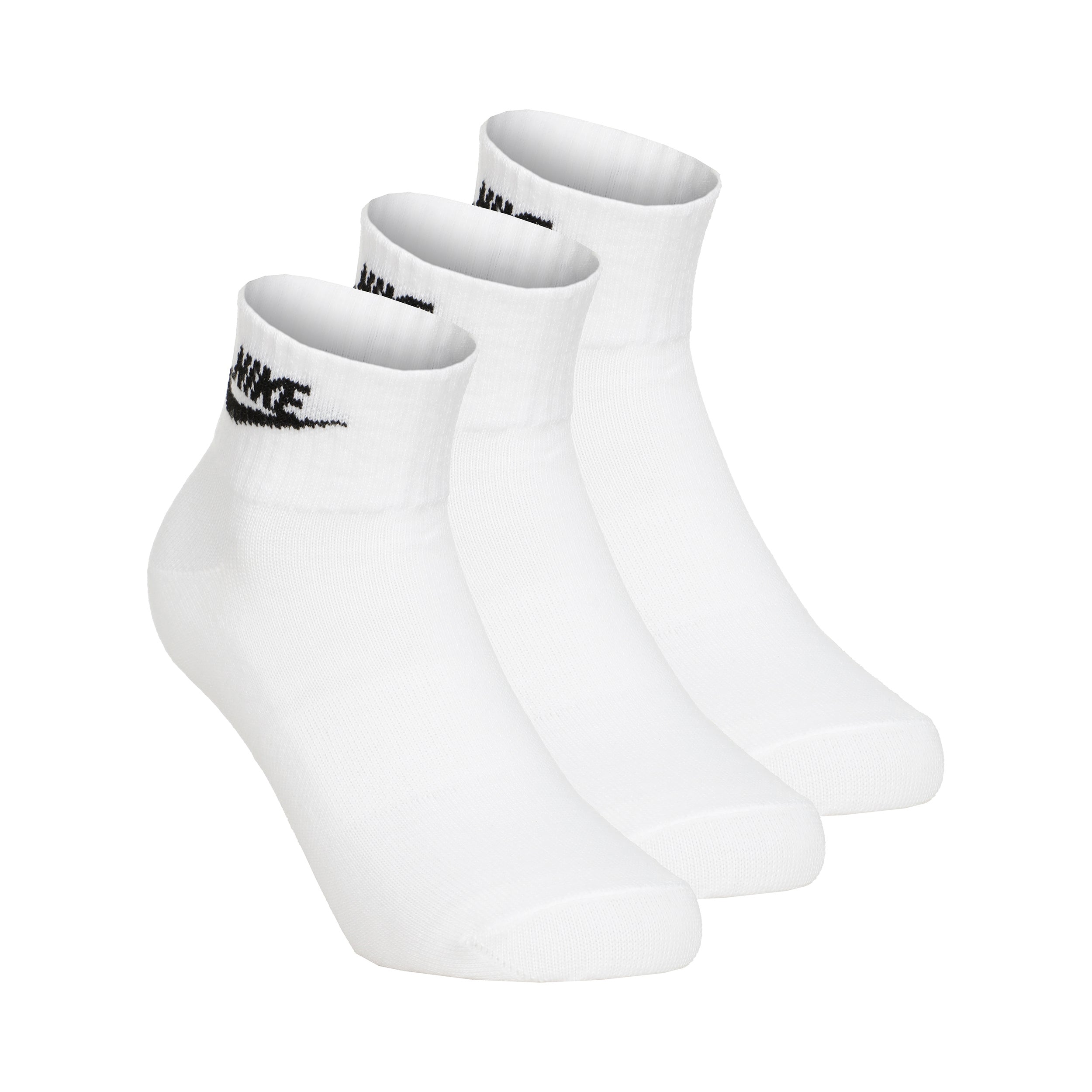 Nike New Essential Ankle Tennissokken Verpakking 3 stuks Unisex - wit,