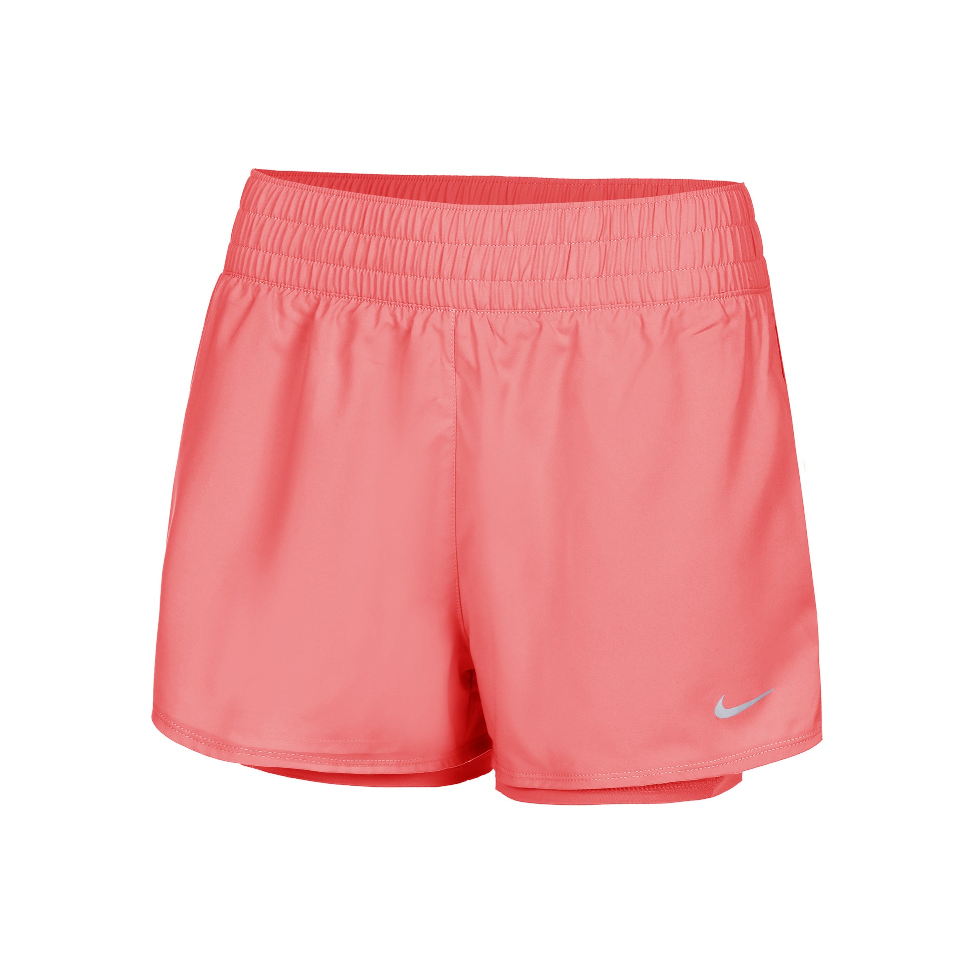 Nike Dri-Fit One High Rise 2in1 3in Shorts Dames - koraal