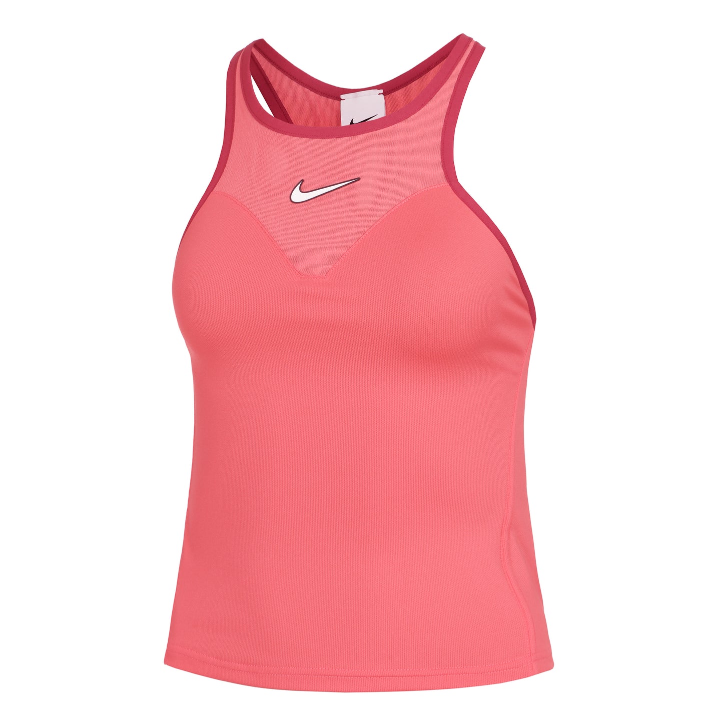 Nike Dri-Fit Court Slam Solid Tanktop Dames-Koraal,Donkerrood