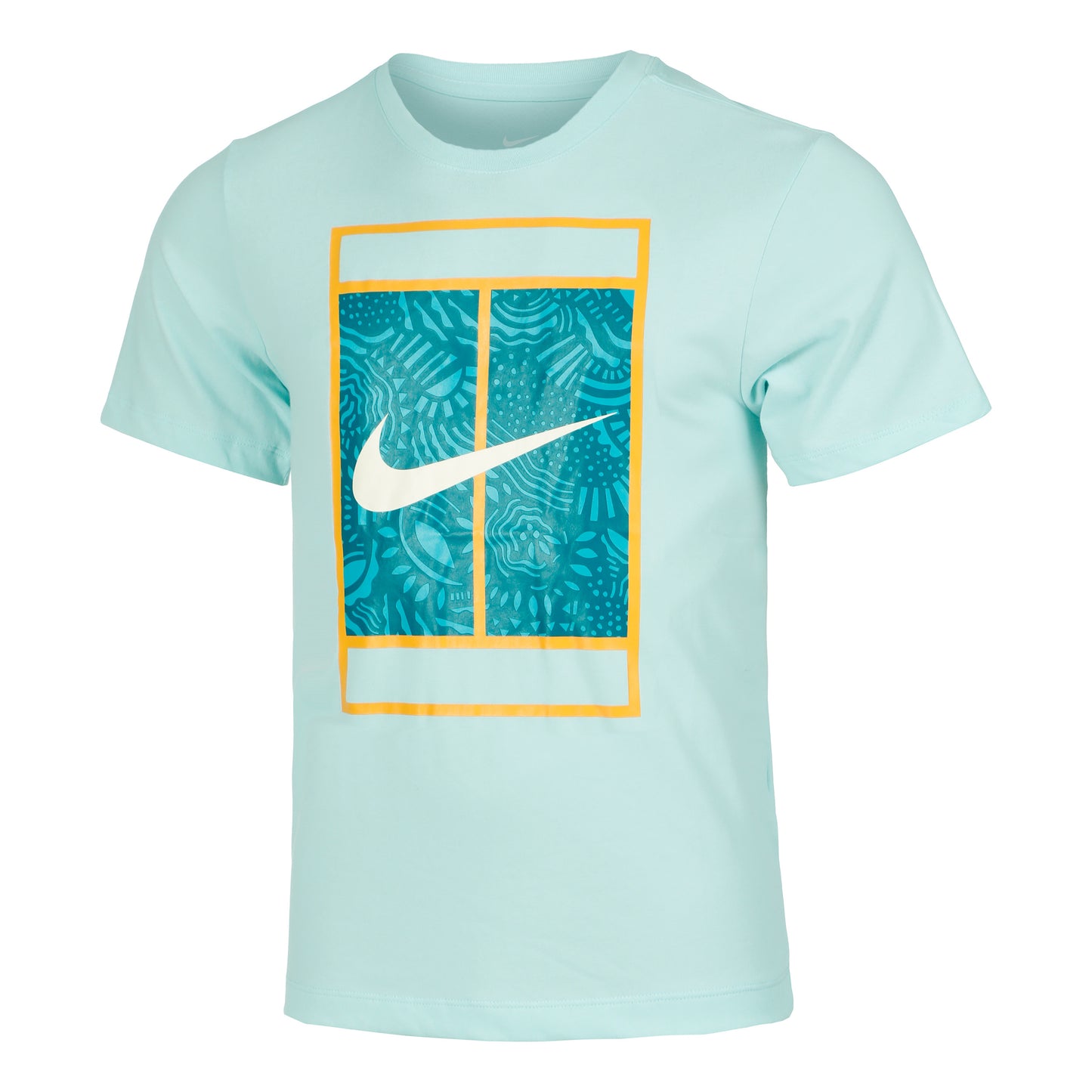 Nike Dri-Fit Court T-shirt Heren - mint, veelkleurig