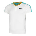 Dri-Fit Court Polo Heren - wit, turkoois